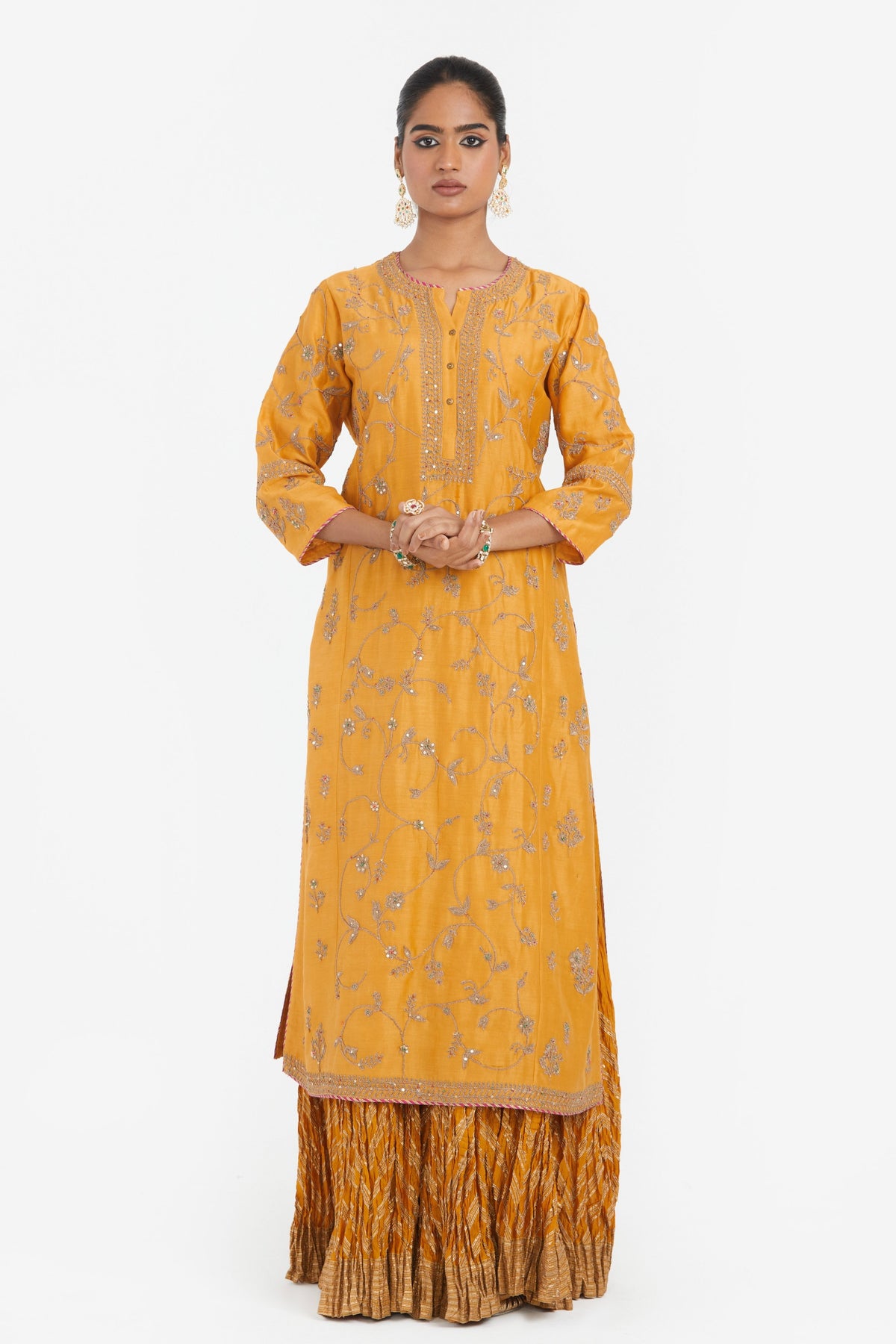 Deep Yellow Lehenga Set