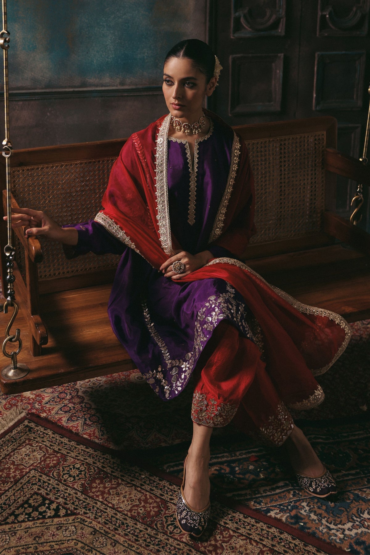 Purple Arzoo Kurta Set