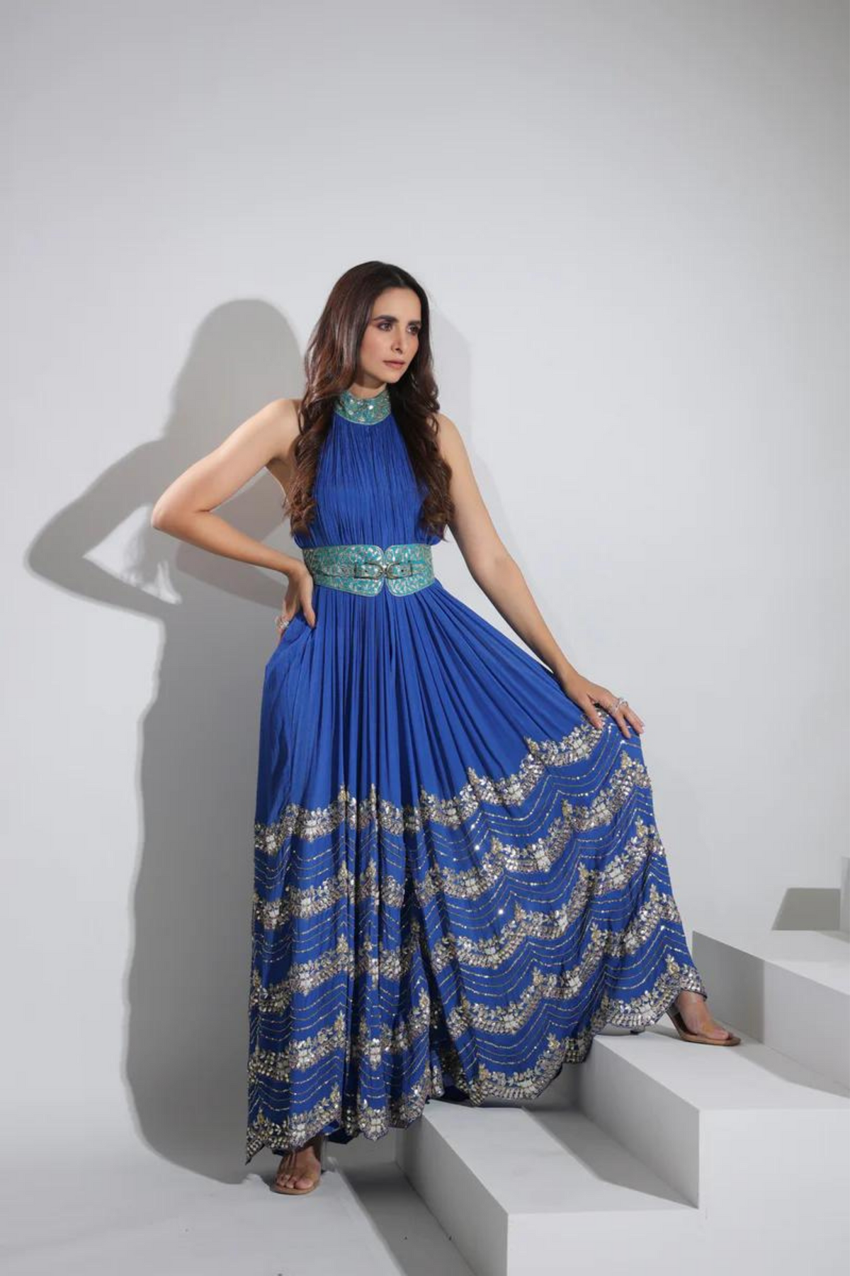 Cobalt Blue Jumpsuit Set