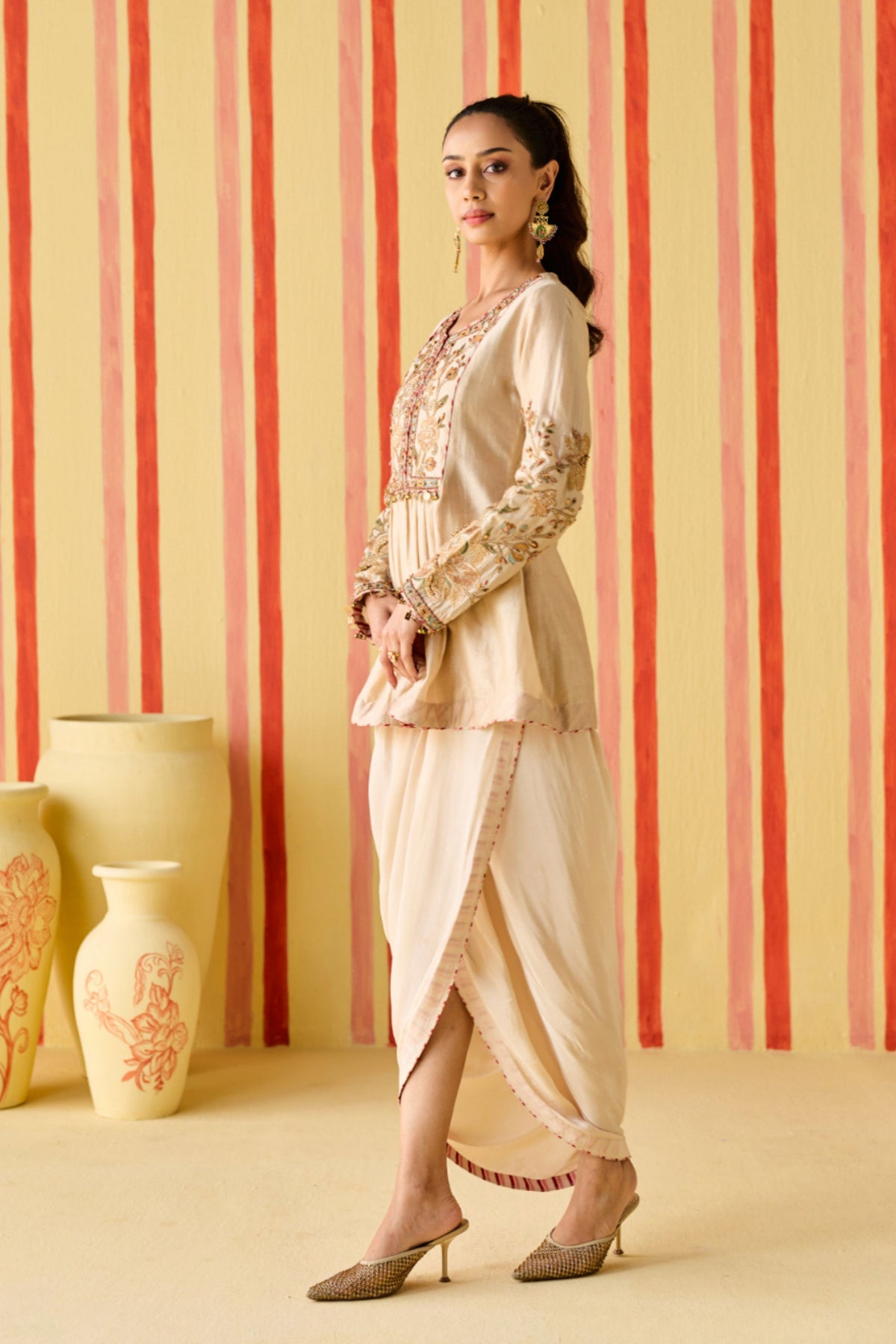 Manura Tussar Kurta Set