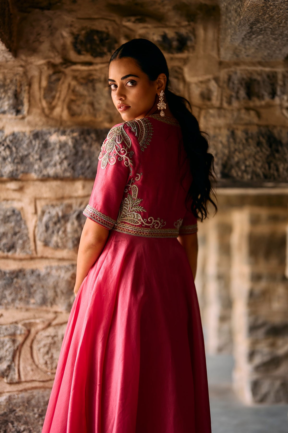 High Low Anarkali Set