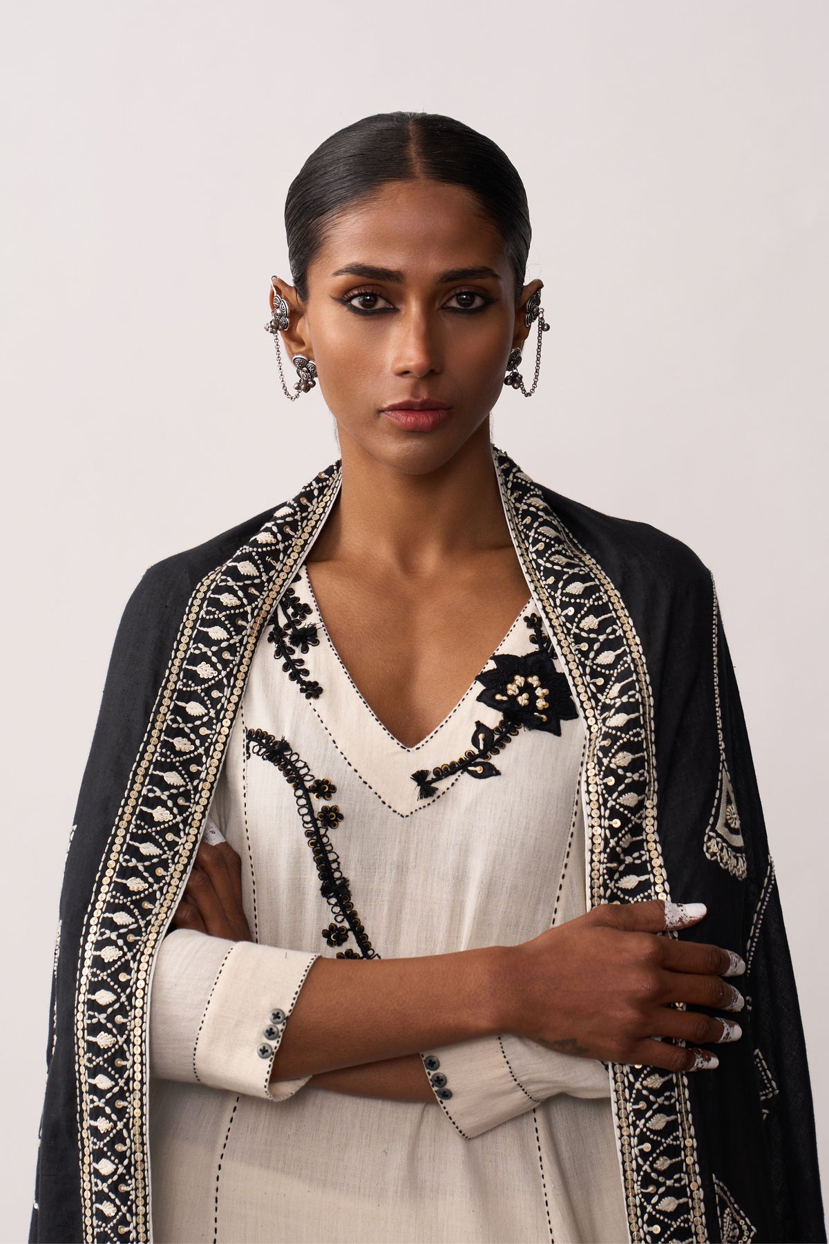 Rani Laxmi Black Dupatta