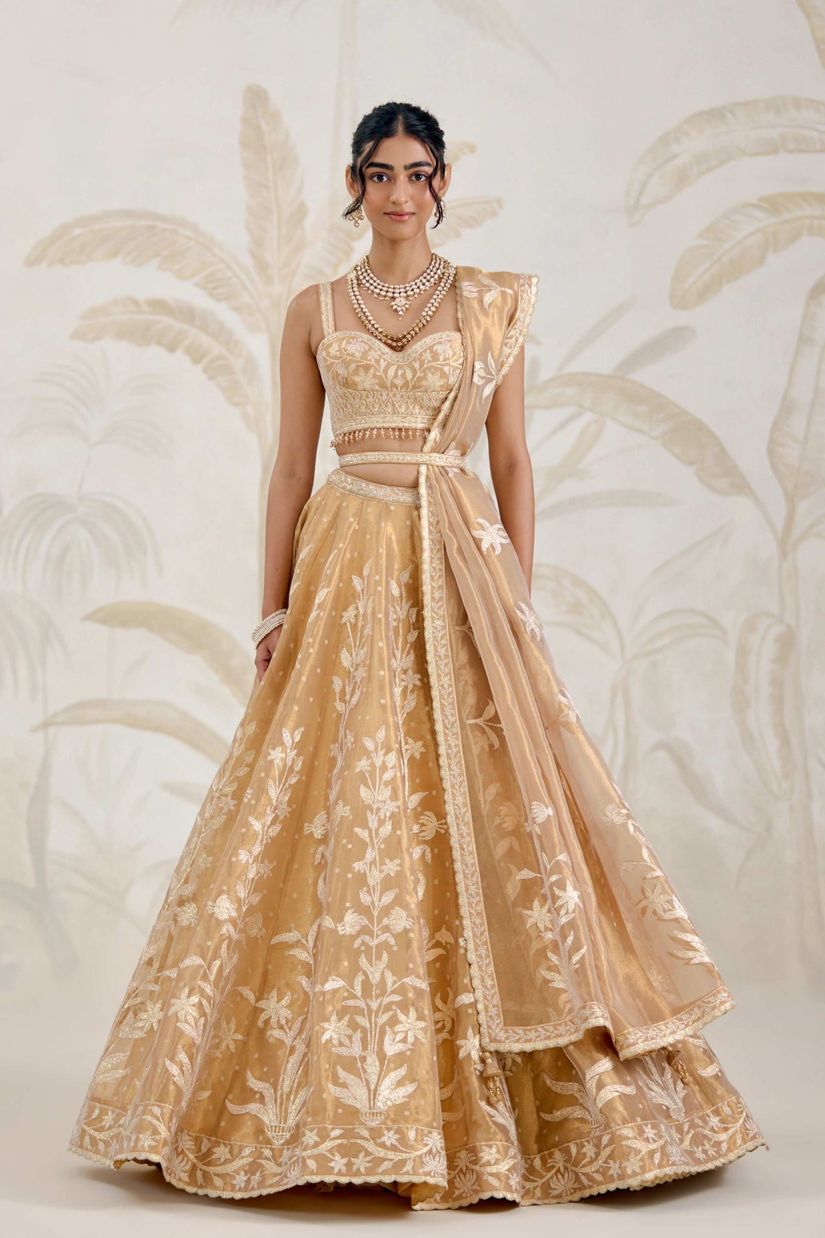 Gold Lehenga Set