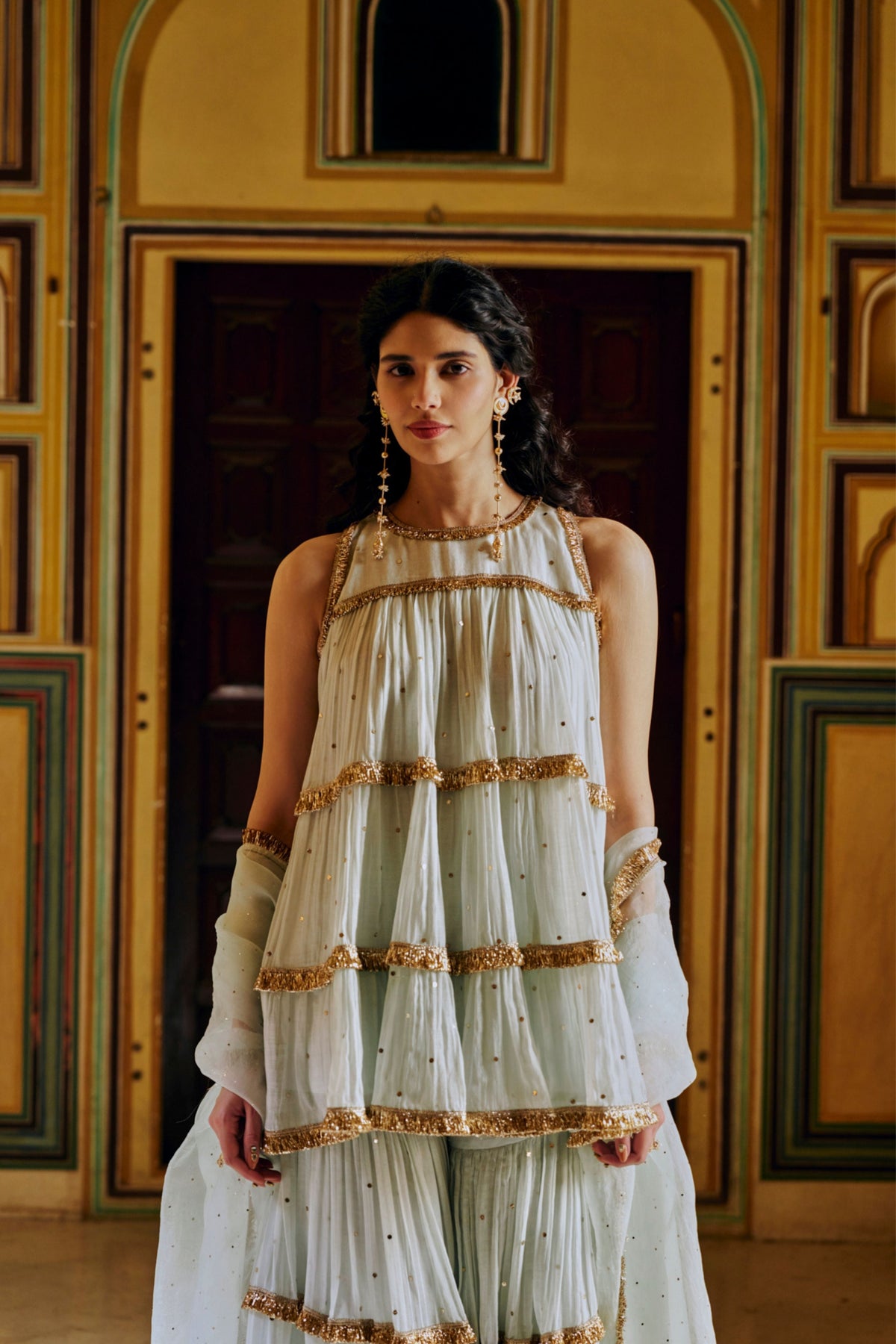 Seafoam Sharara Set