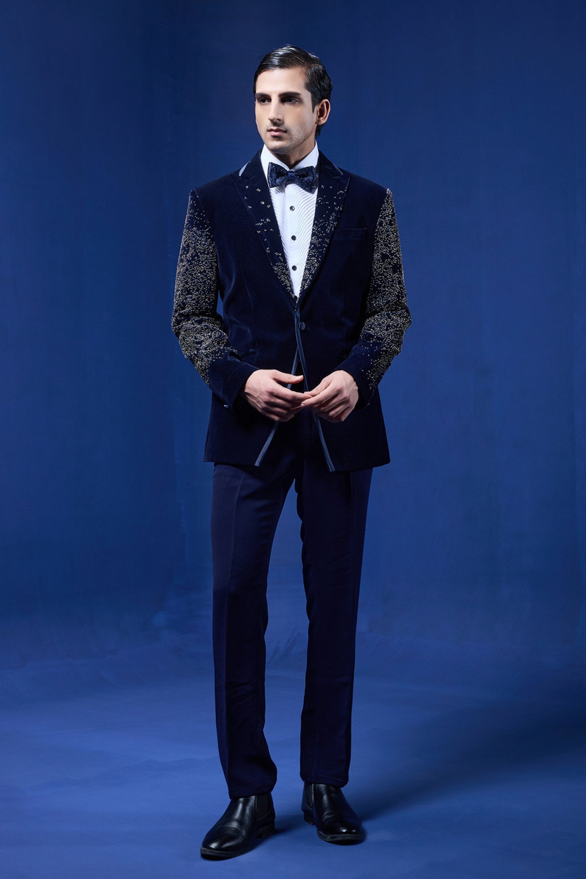 Navy Pearl Tuxedo