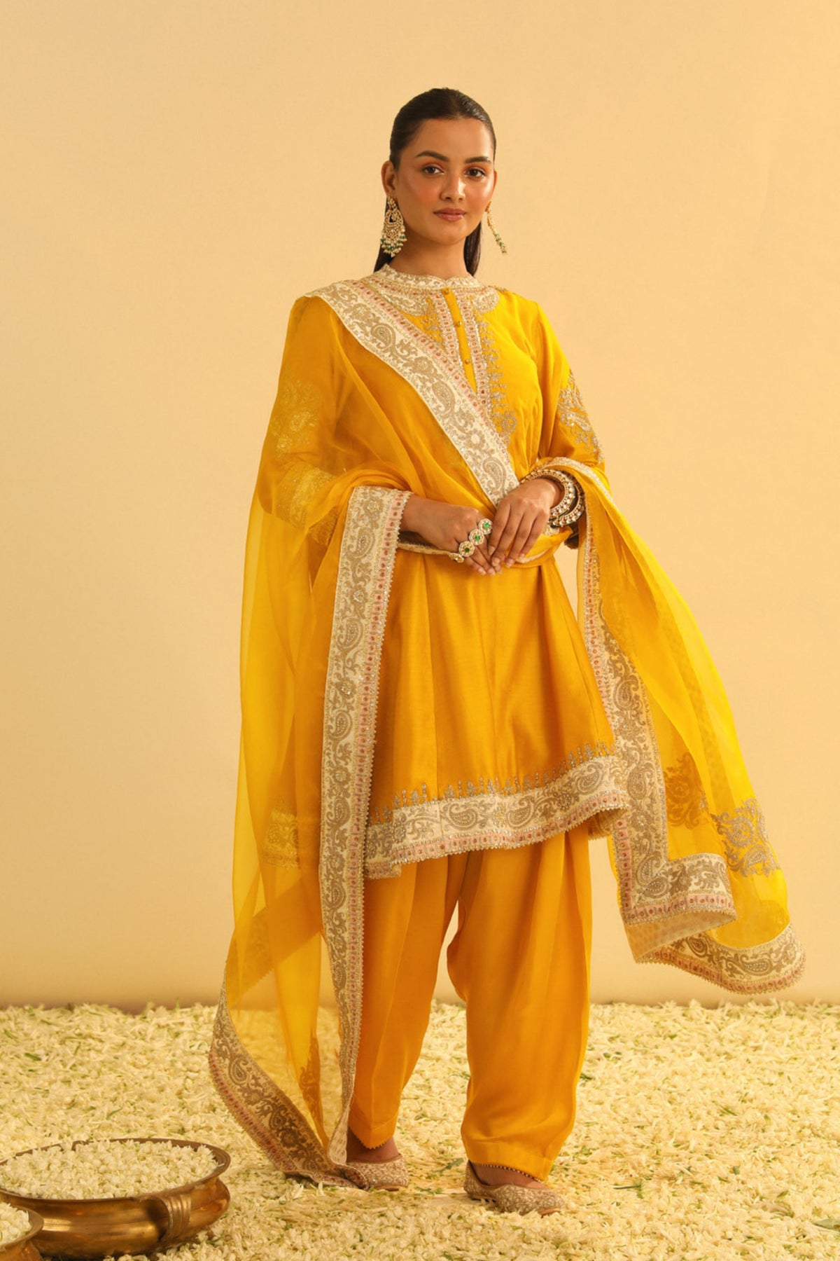 Amani Mustard Kurta Set
