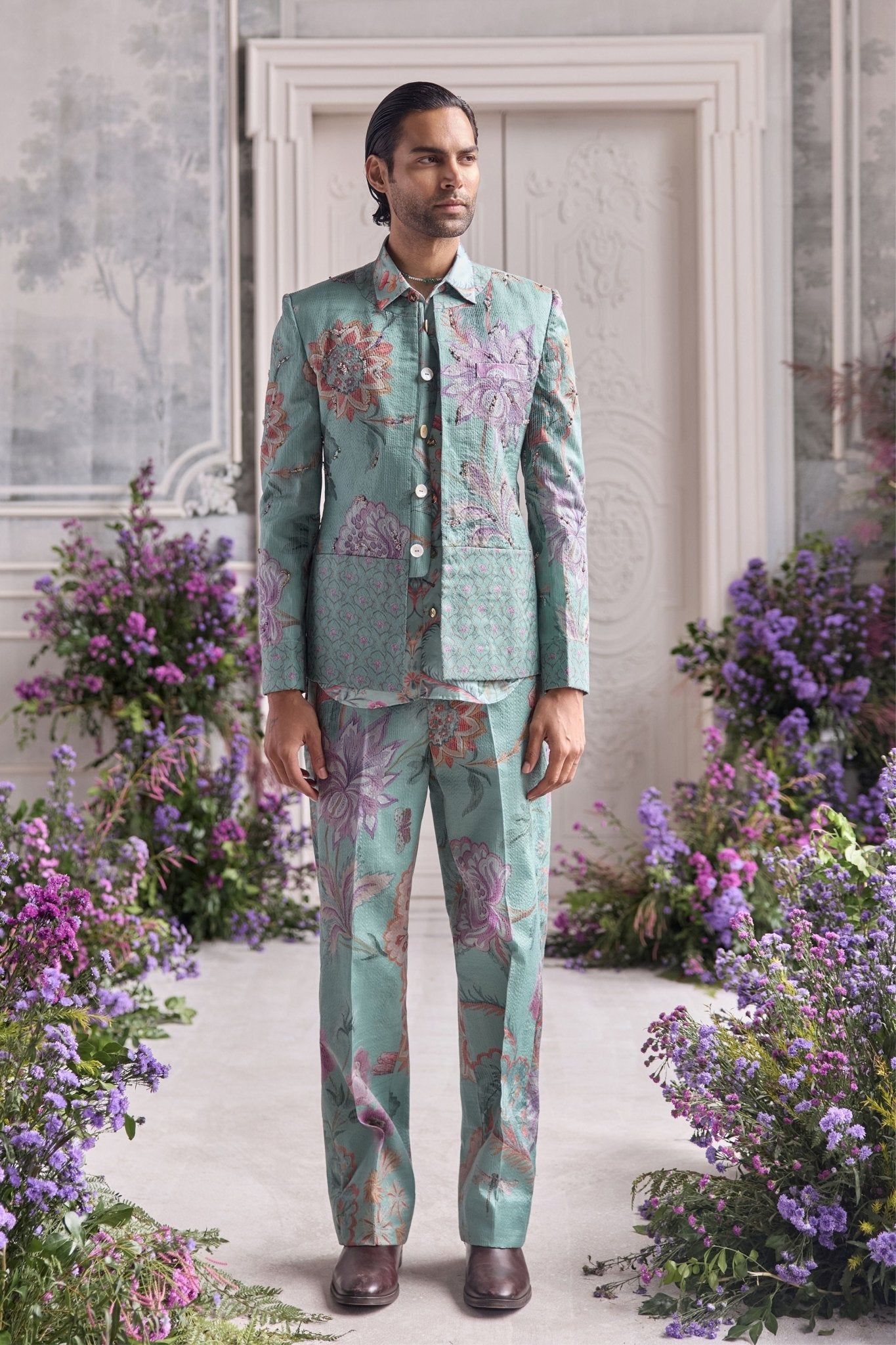 Arhaan Blazer Set - Mahima Mahajan Menswear - Elahe