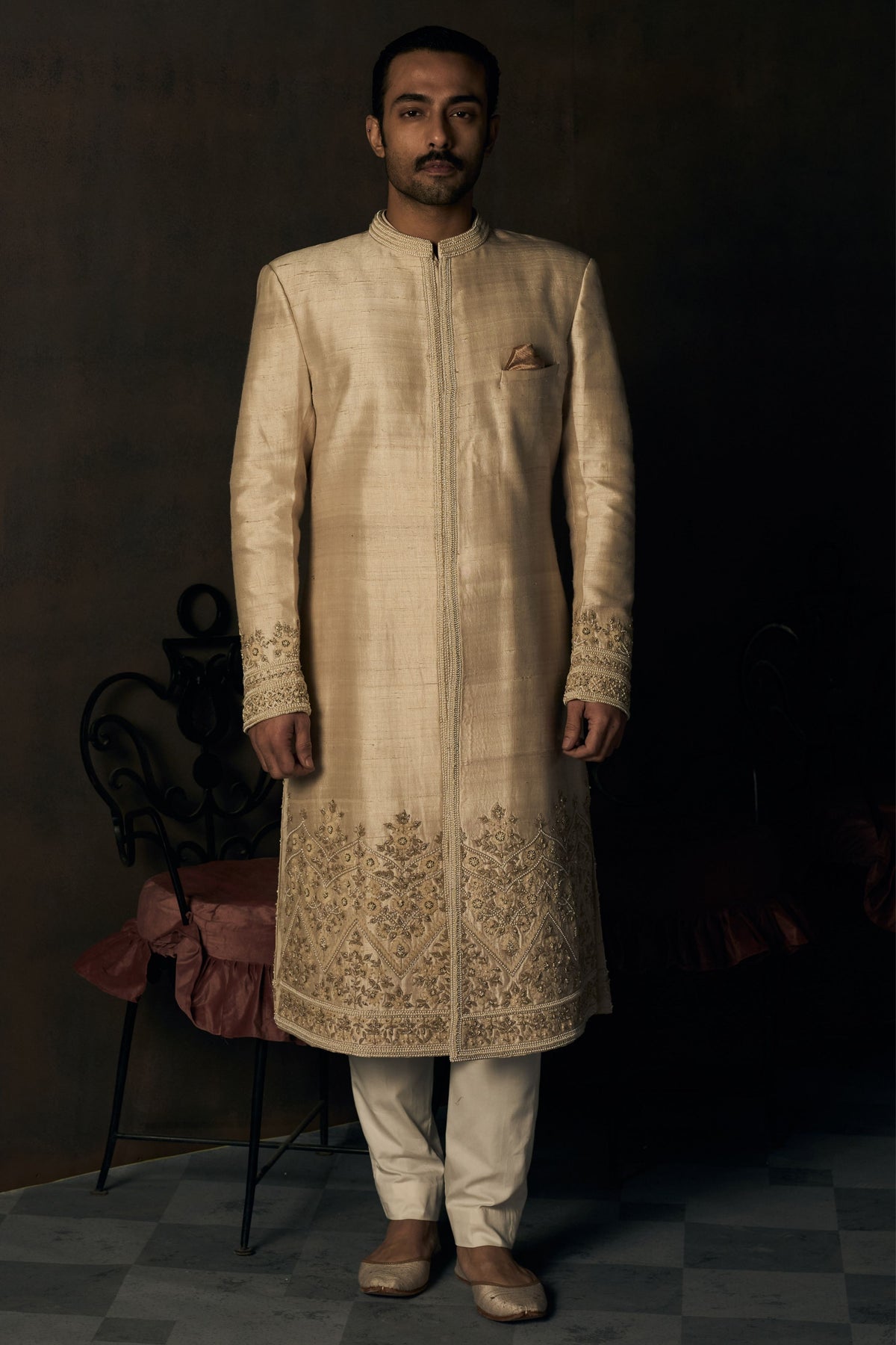 The Royal Mogra Sherwani Set