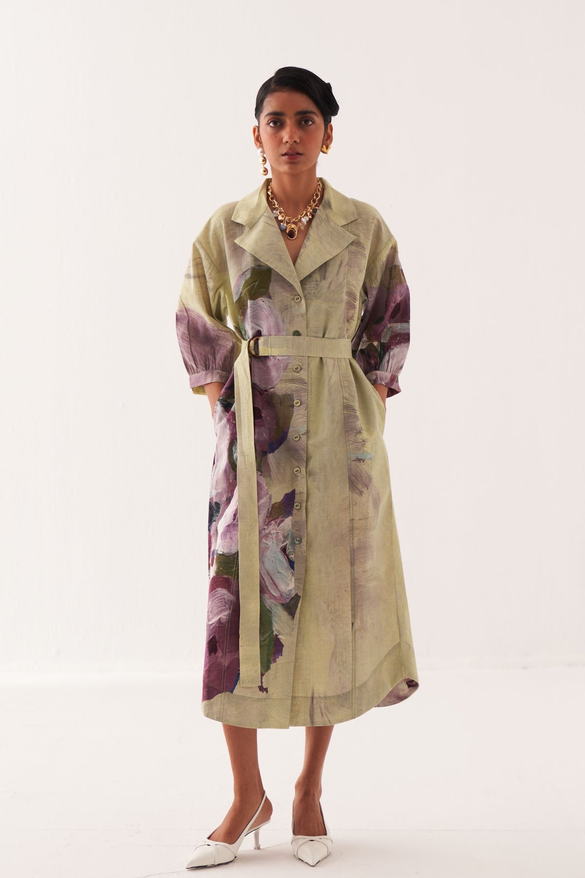 Puisse Checks Slip Dress