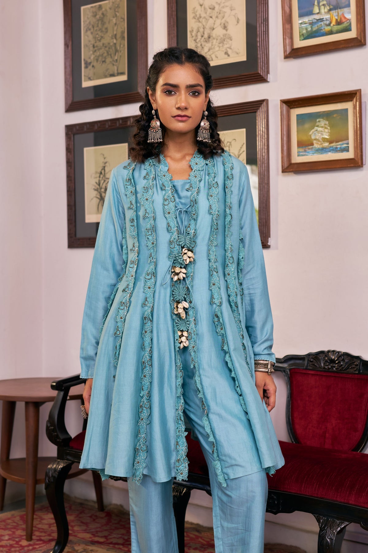 Blush Floral Kurta Set