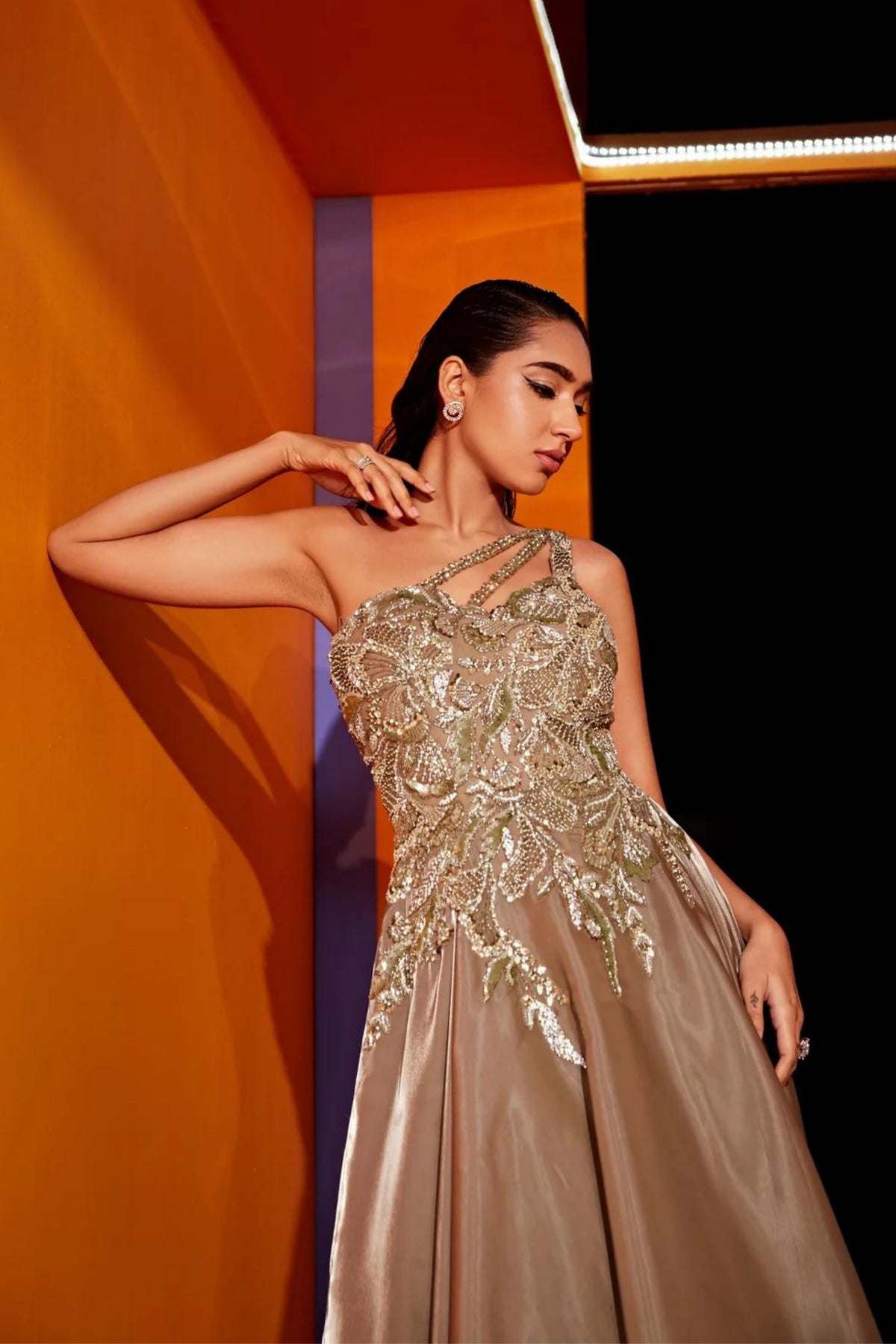 Paris Dusty Grey Gown