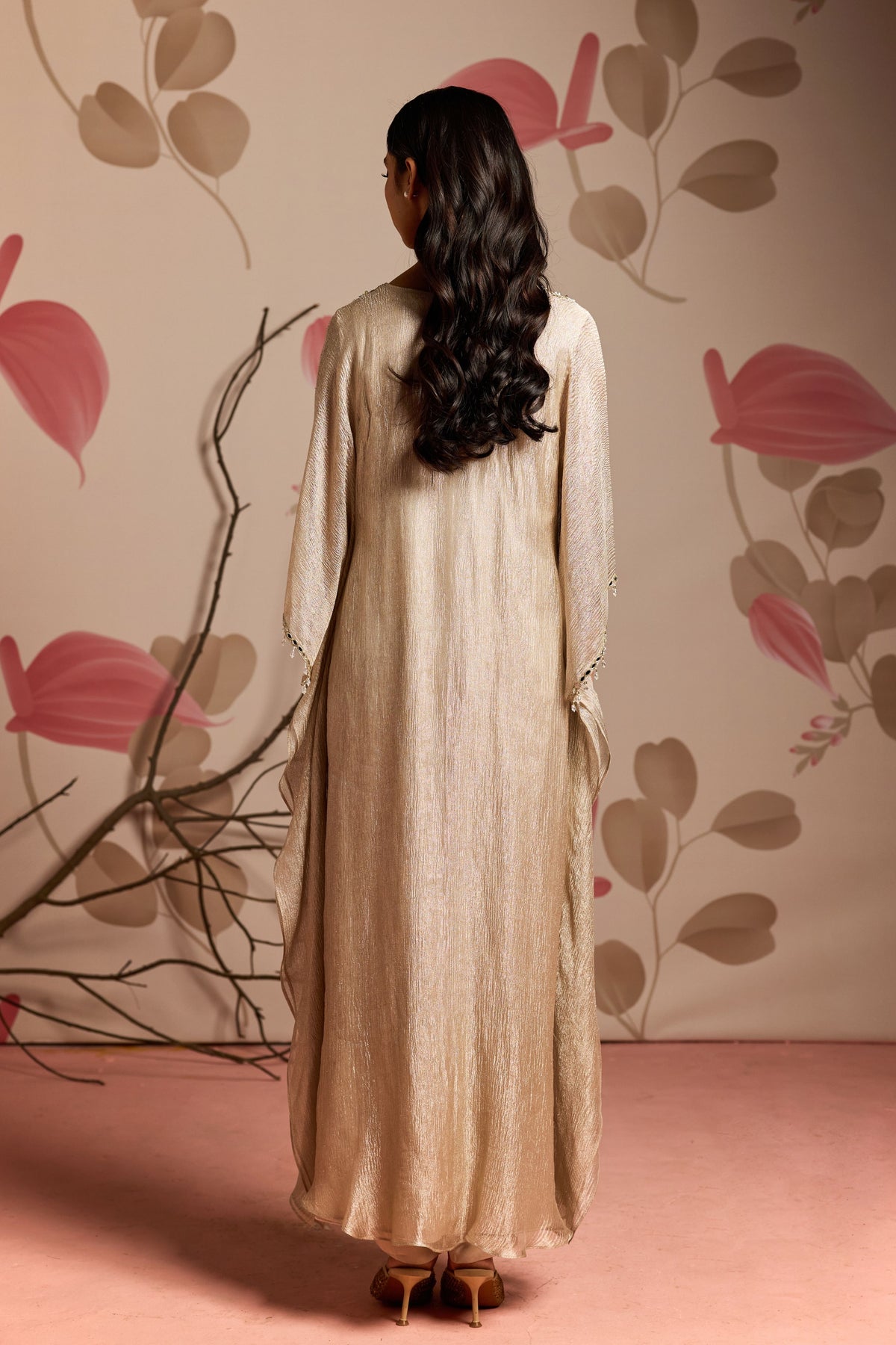 Golden Shower Kaftan Set