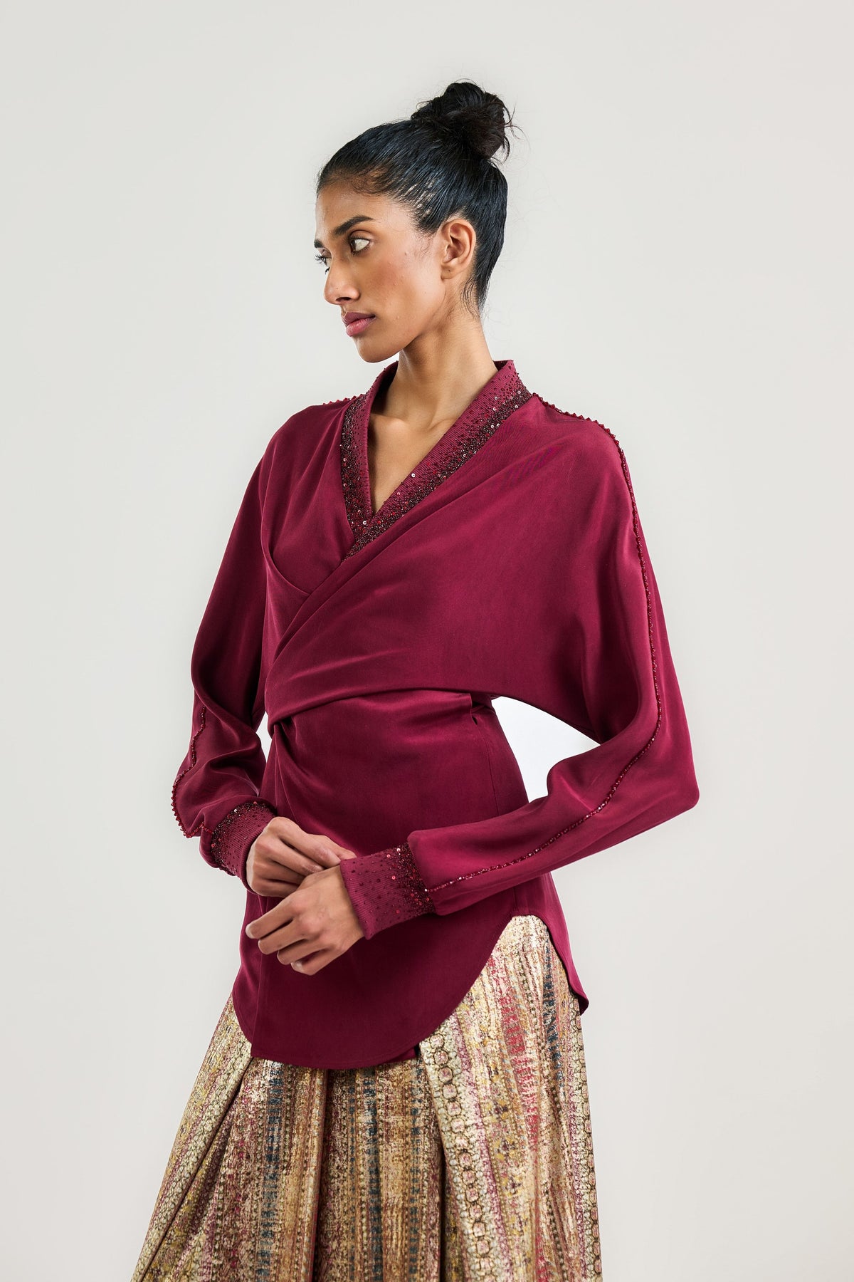 The Cocktail Wrap Top