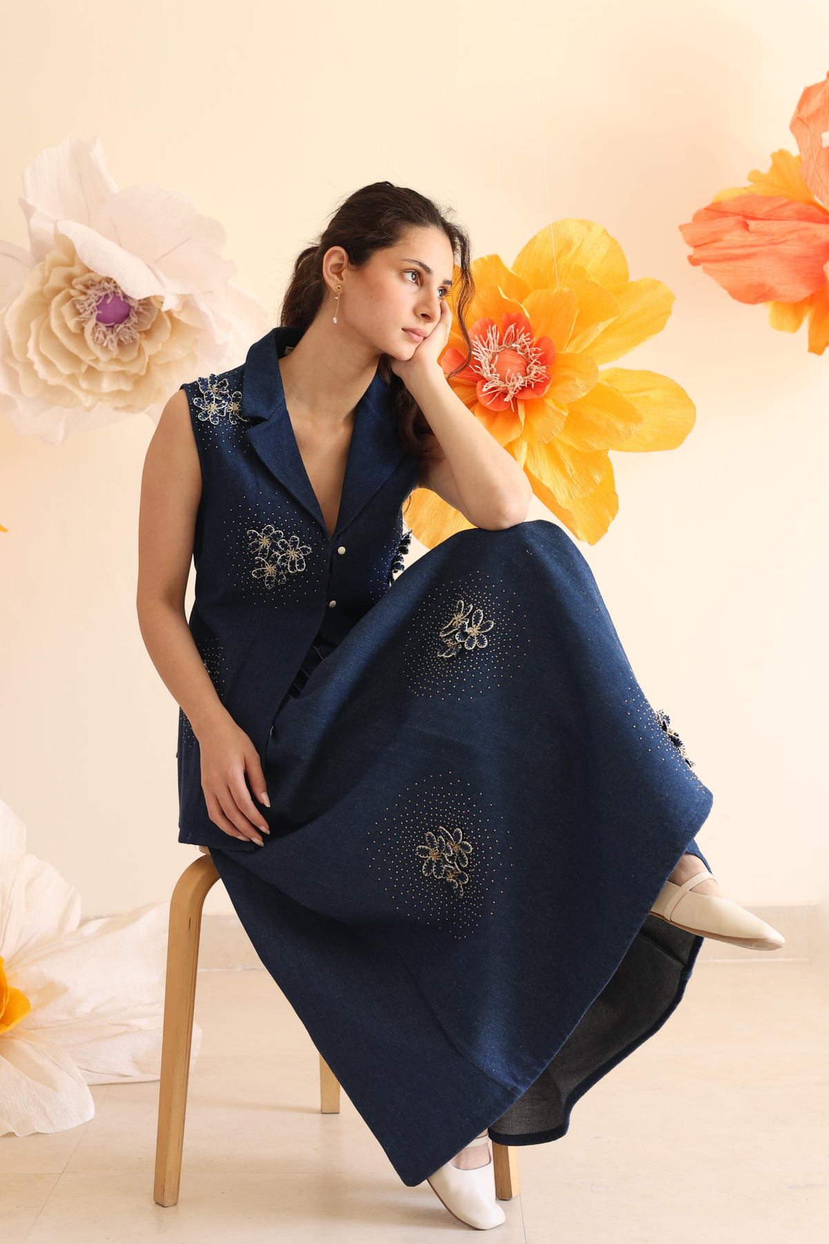 Midnight Blue Floral Jacket