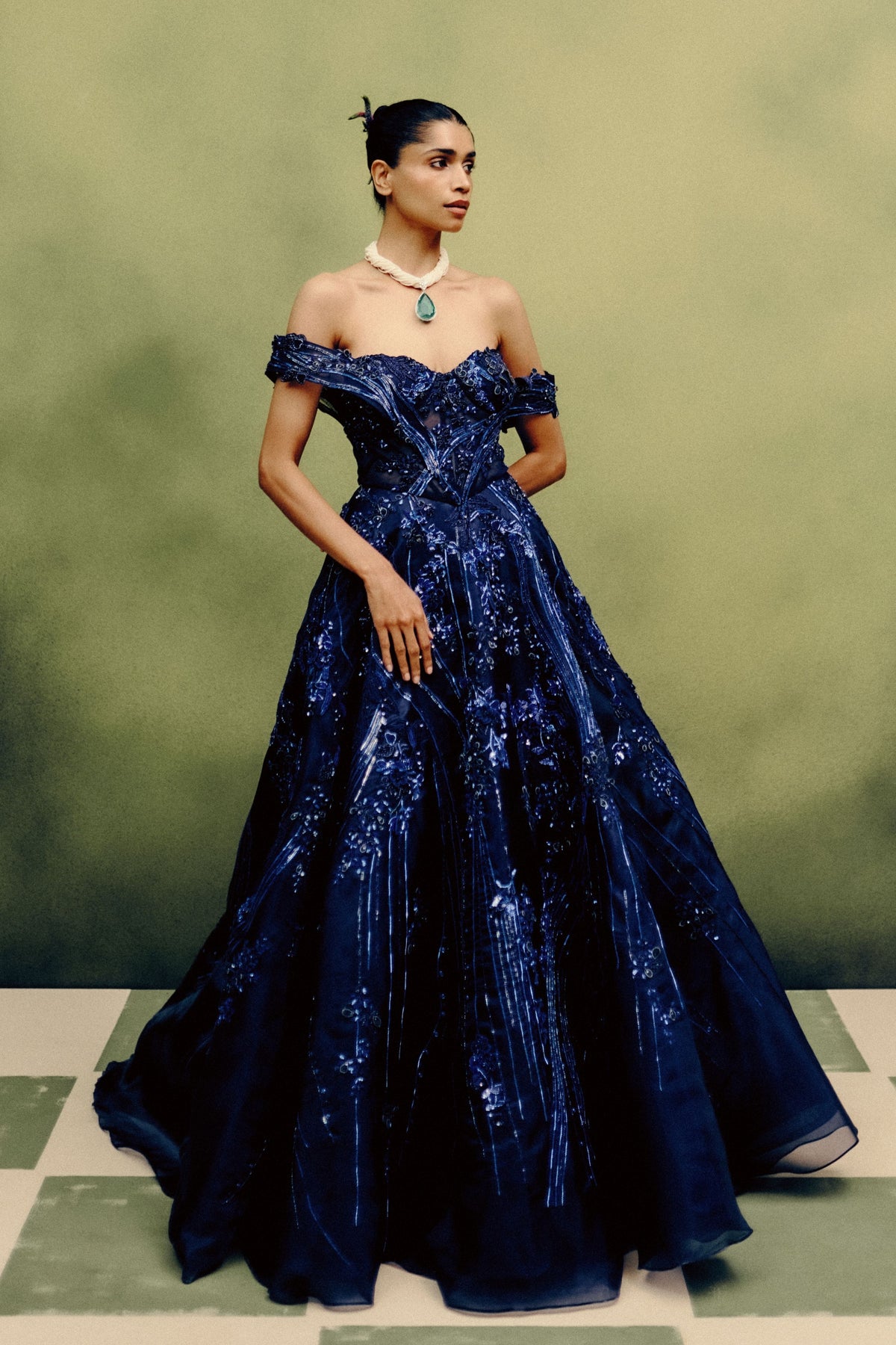 Stellar Noir Ball Gown