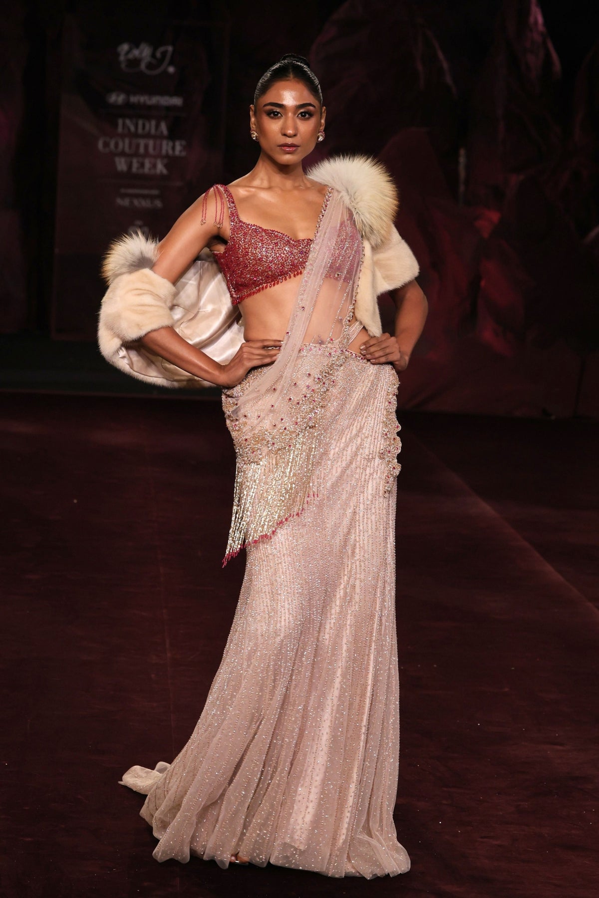 Swarna Draped Saree Set