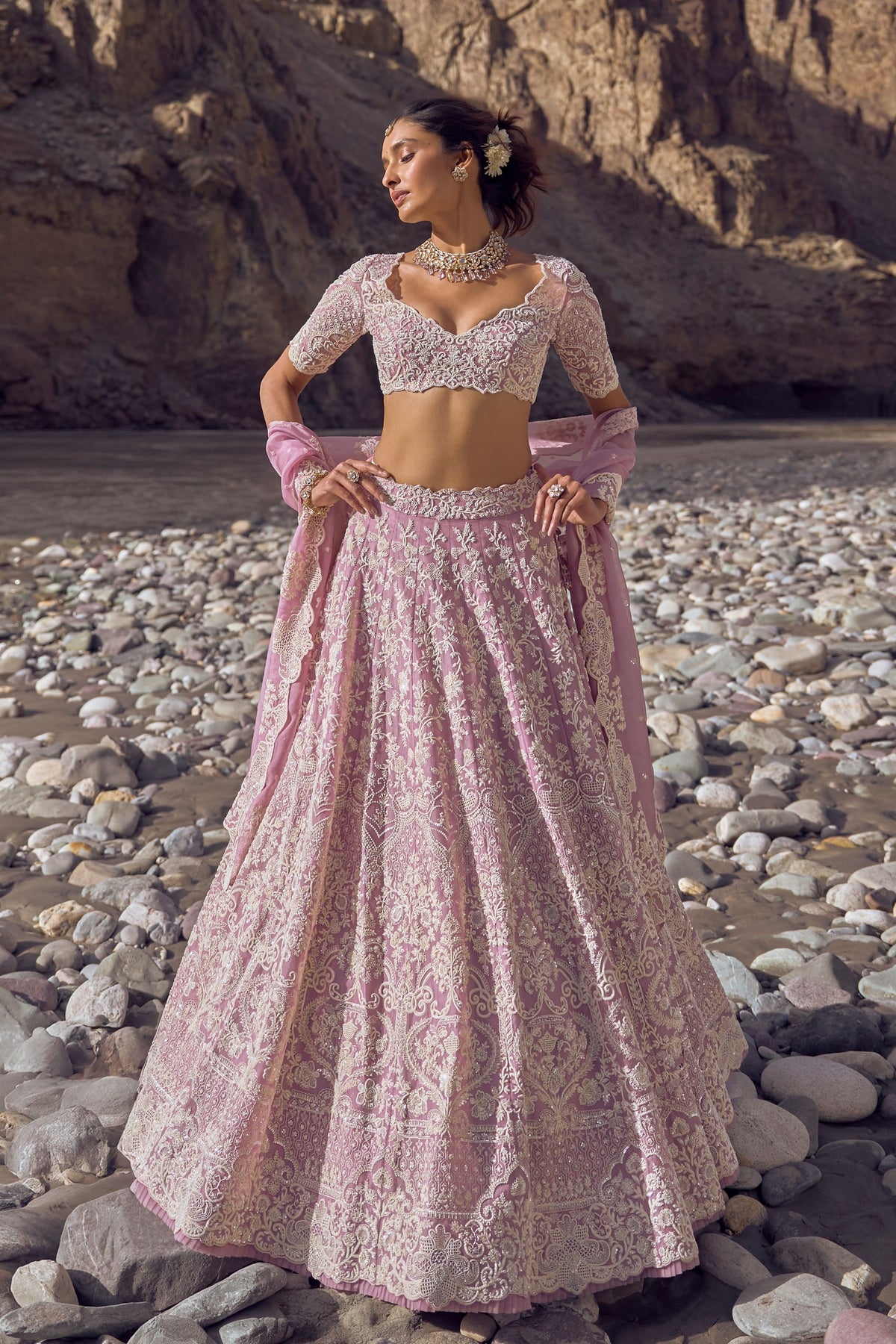 Amethyst Mauve Lehenga Set