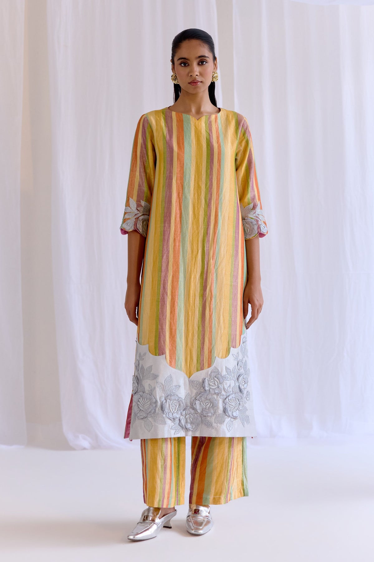 Satranga Gul Kurta Set