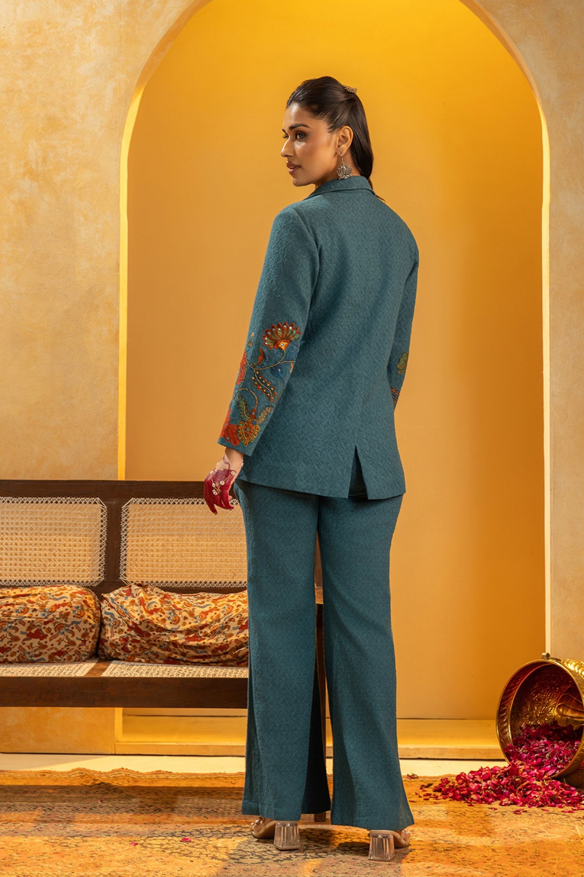 Rangtara Appliqued Blazer Set
