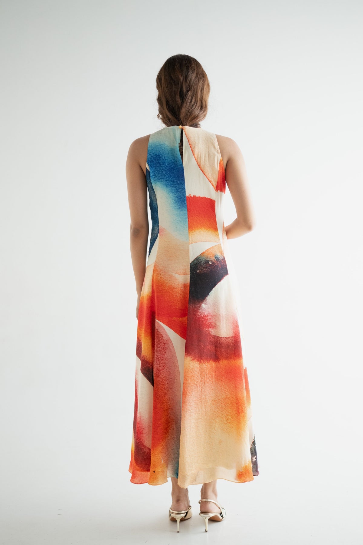 Multicolor Printed Dress