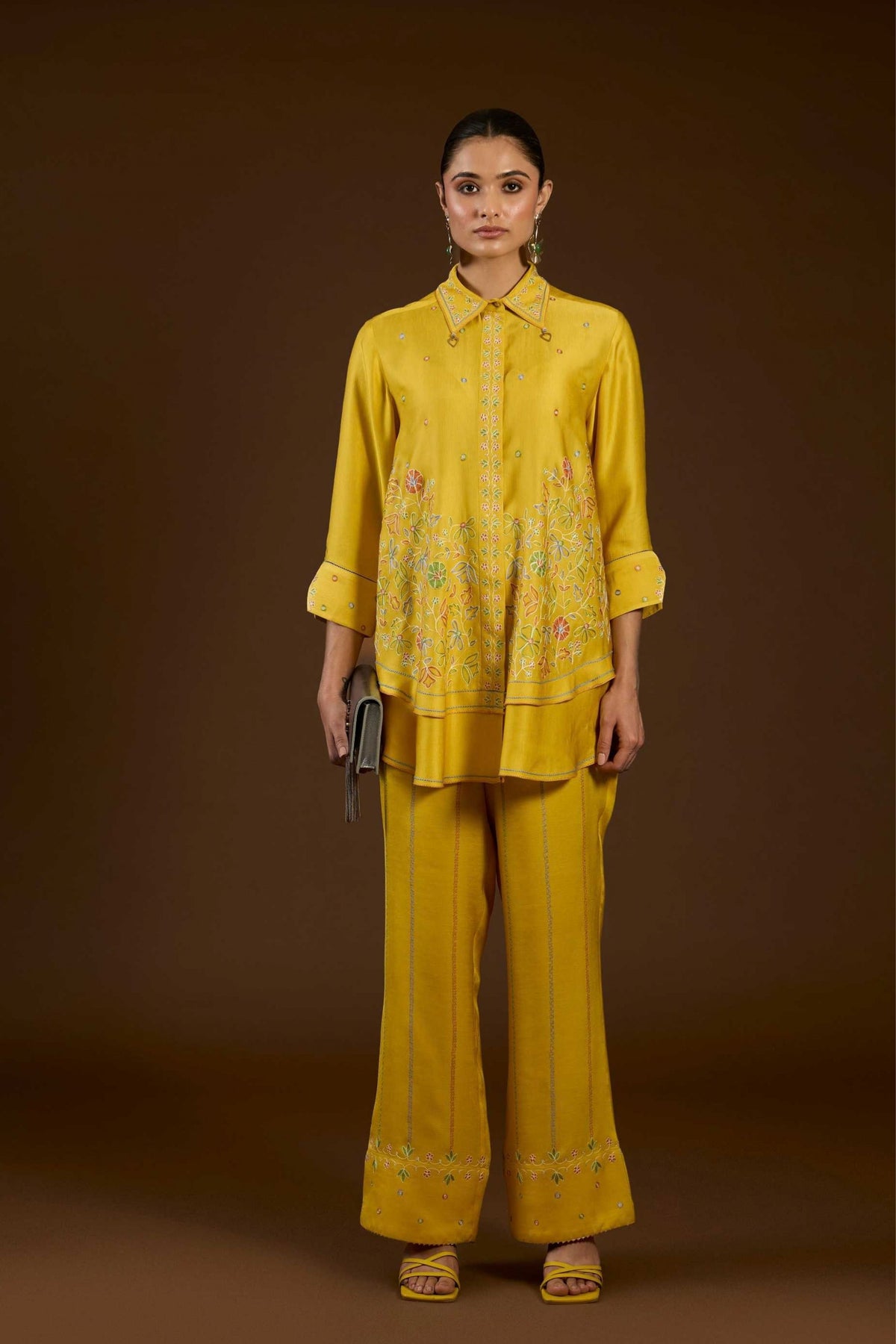 Mustard Aari Co-ord Set