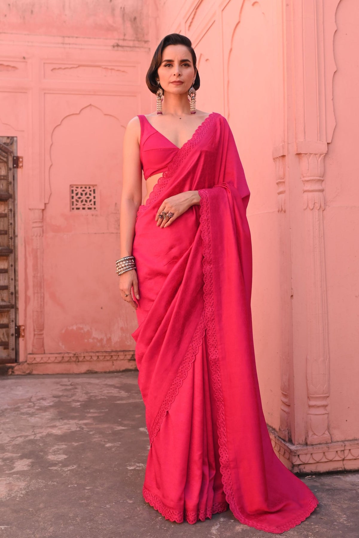 Banarasi Rangreli Handloom Sari