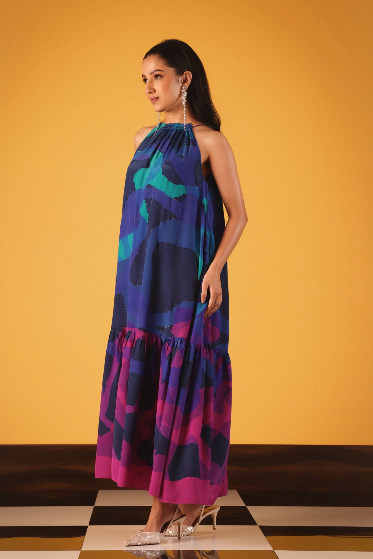 Neon Currents Dress