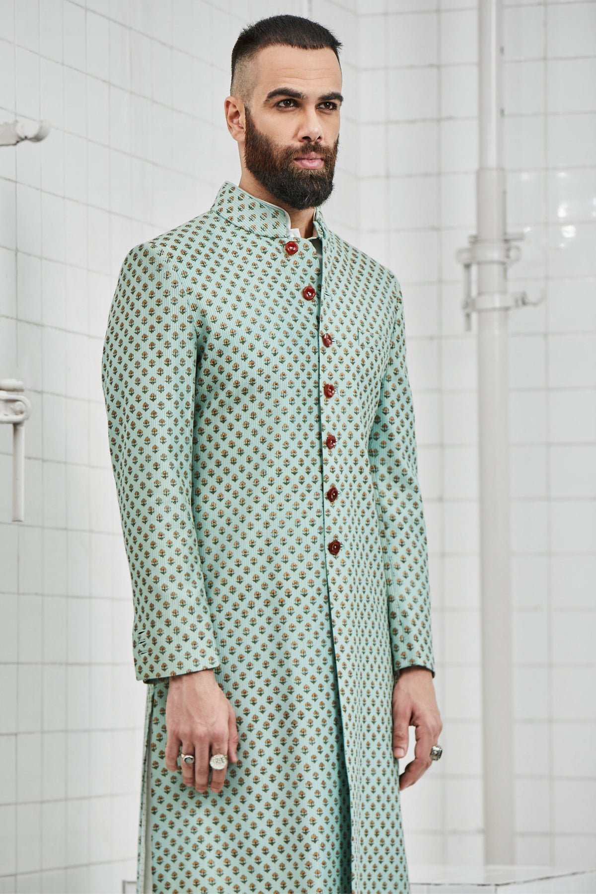 Chhitroli Textured Sherwani
