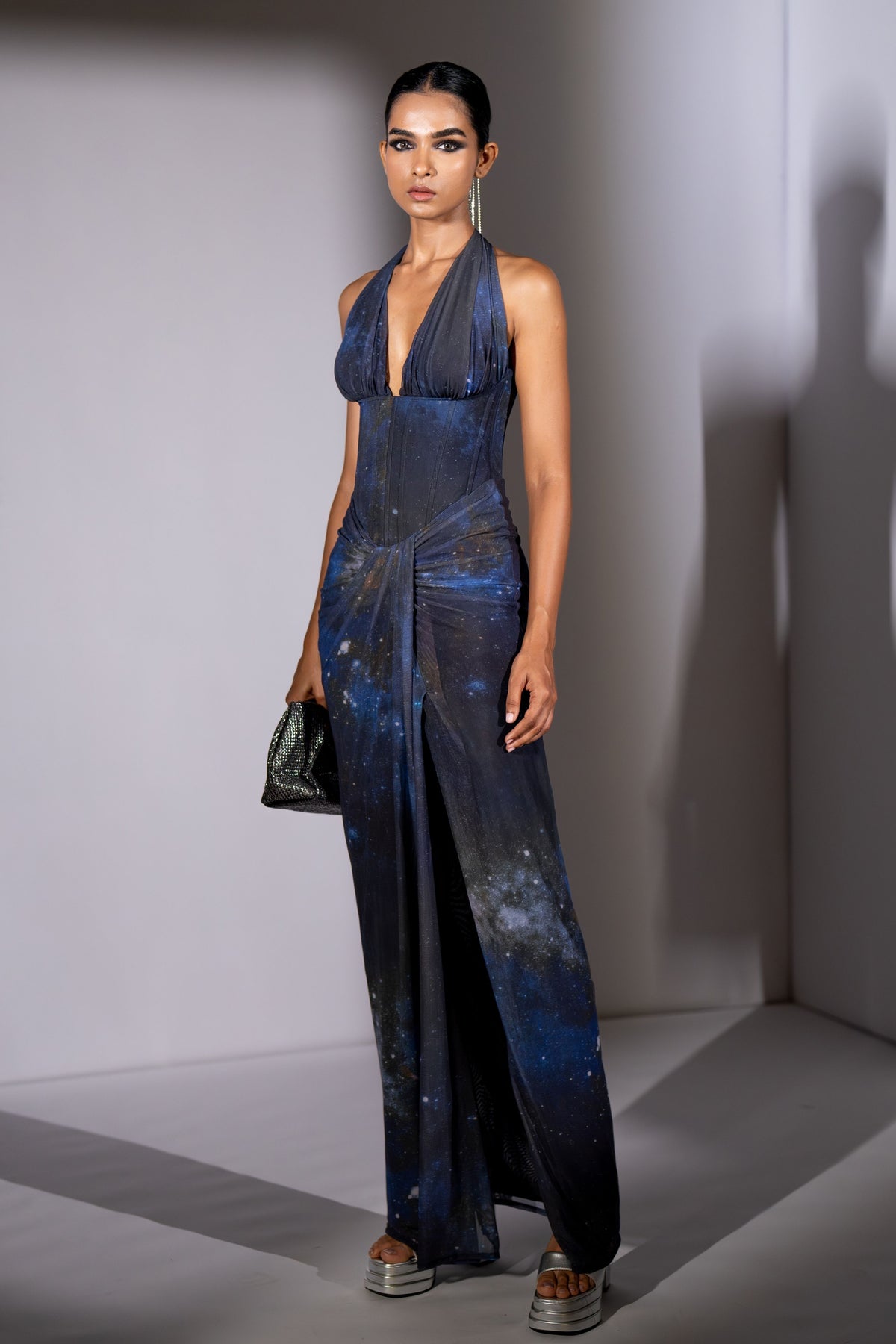 Blue Galaxy Corset Dress