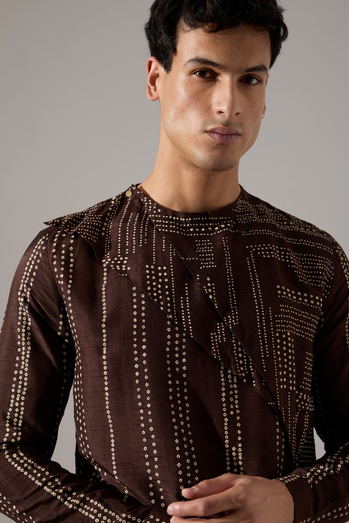 Corey Dots Shibori Kurta Set