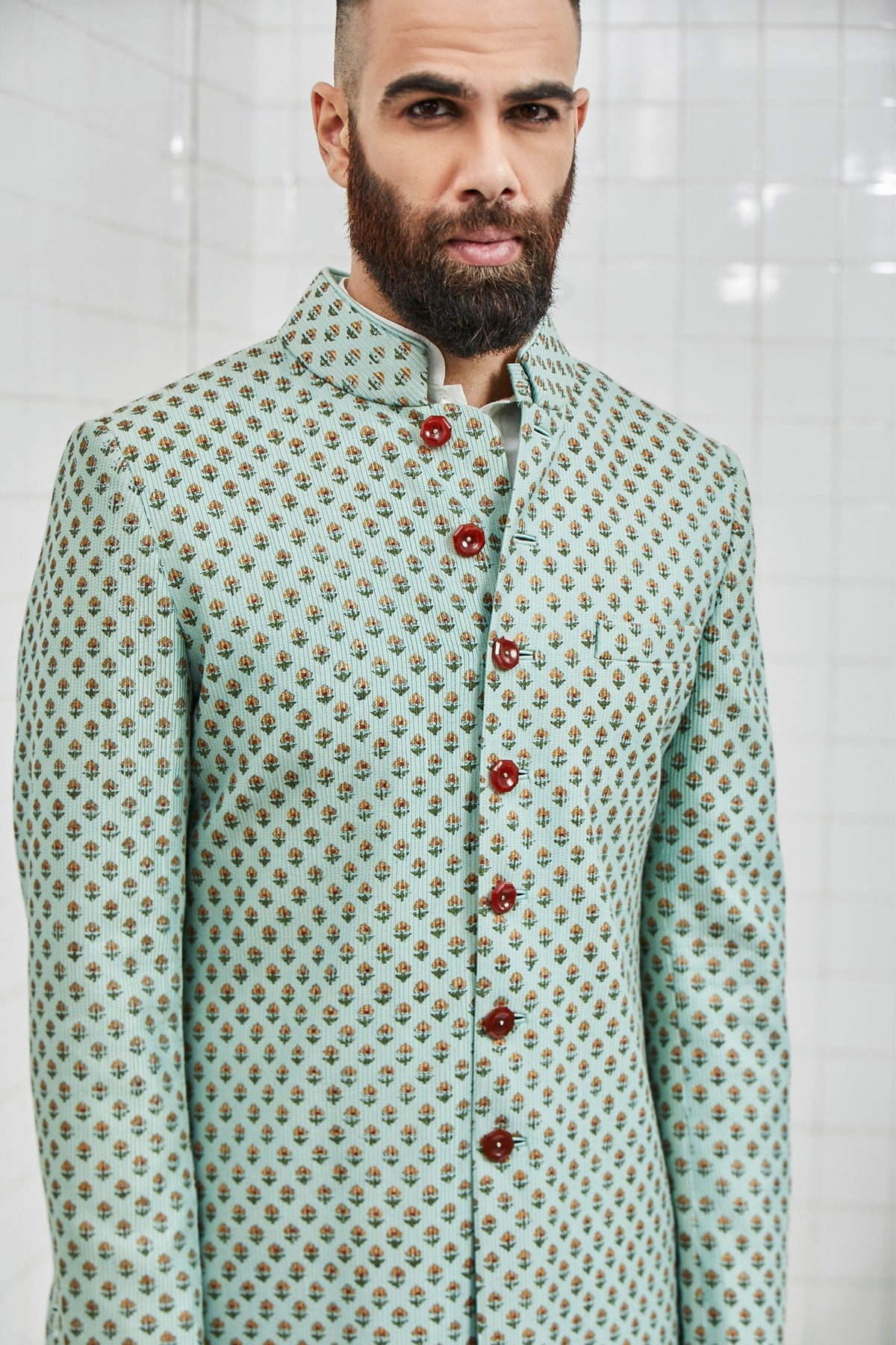 Chhitroli Textured Sherwani