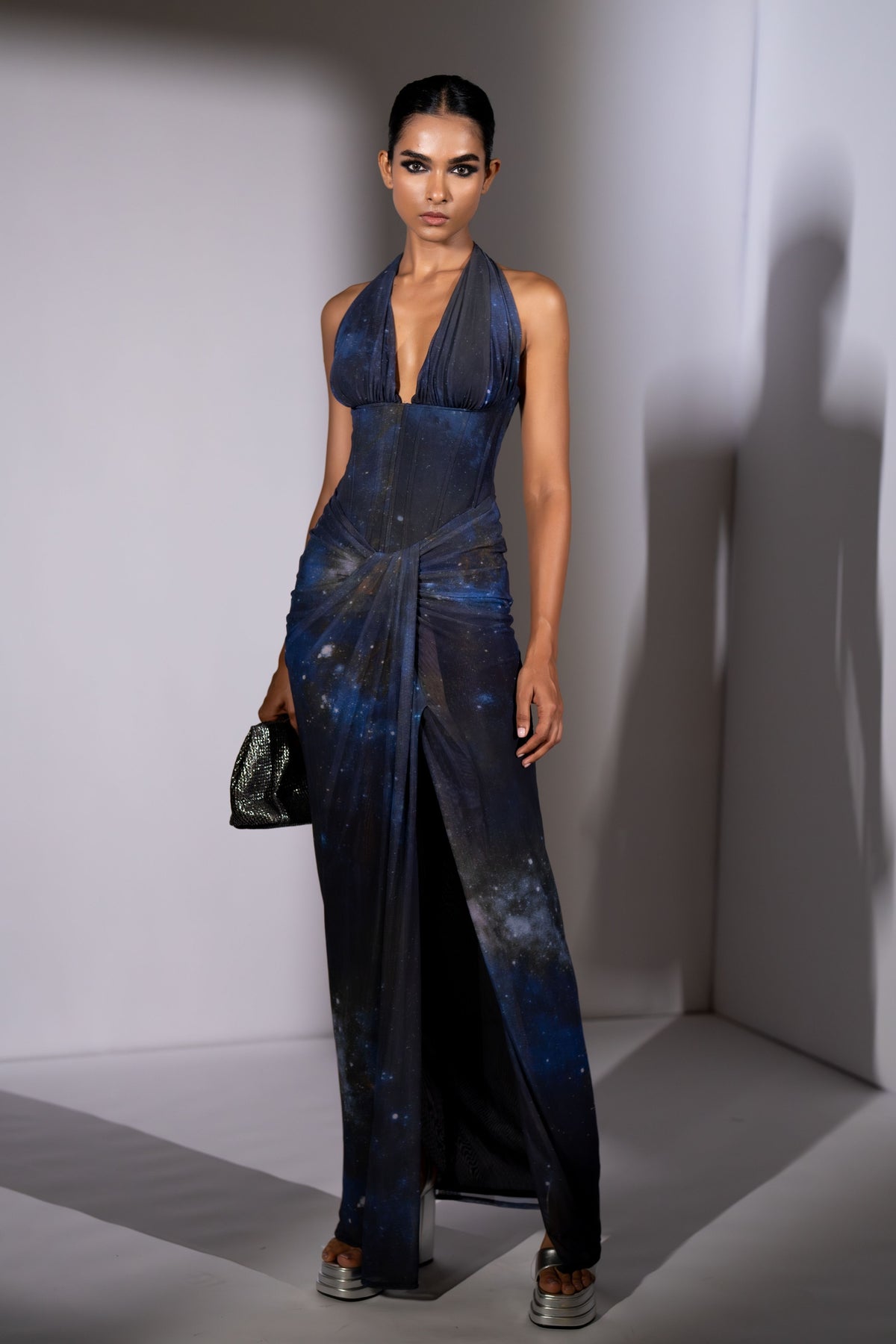 Blue Galaxy Corset Dress