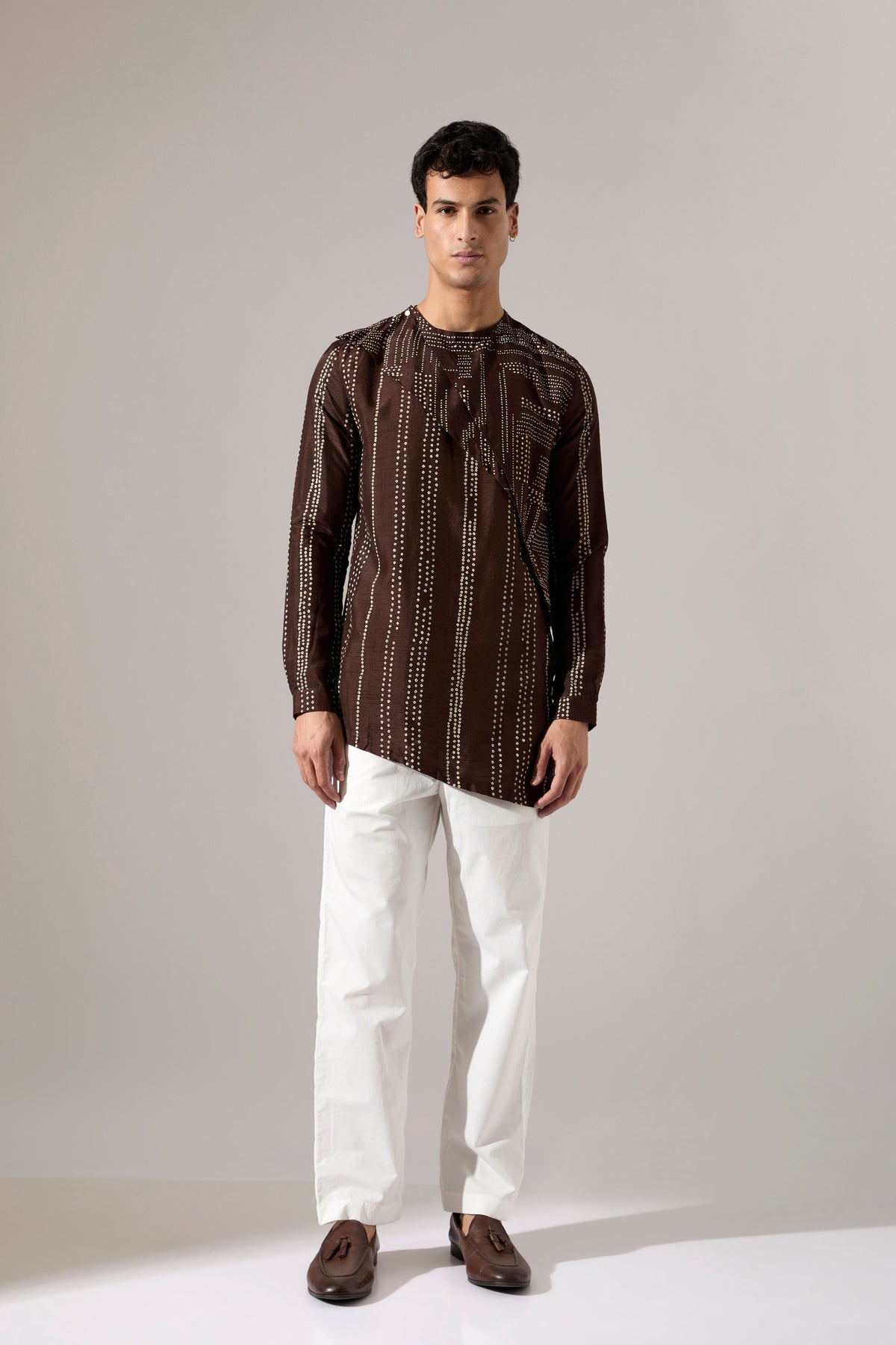 Corey Dots Shibori Kurta Set