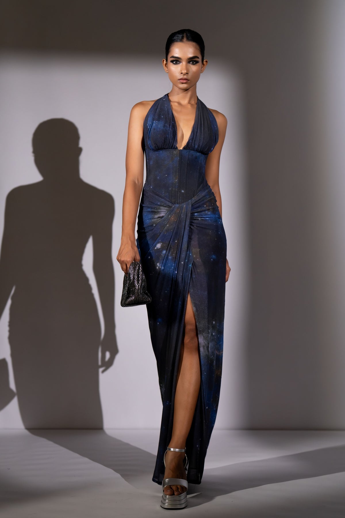 Blue Galaxy Corset Dress