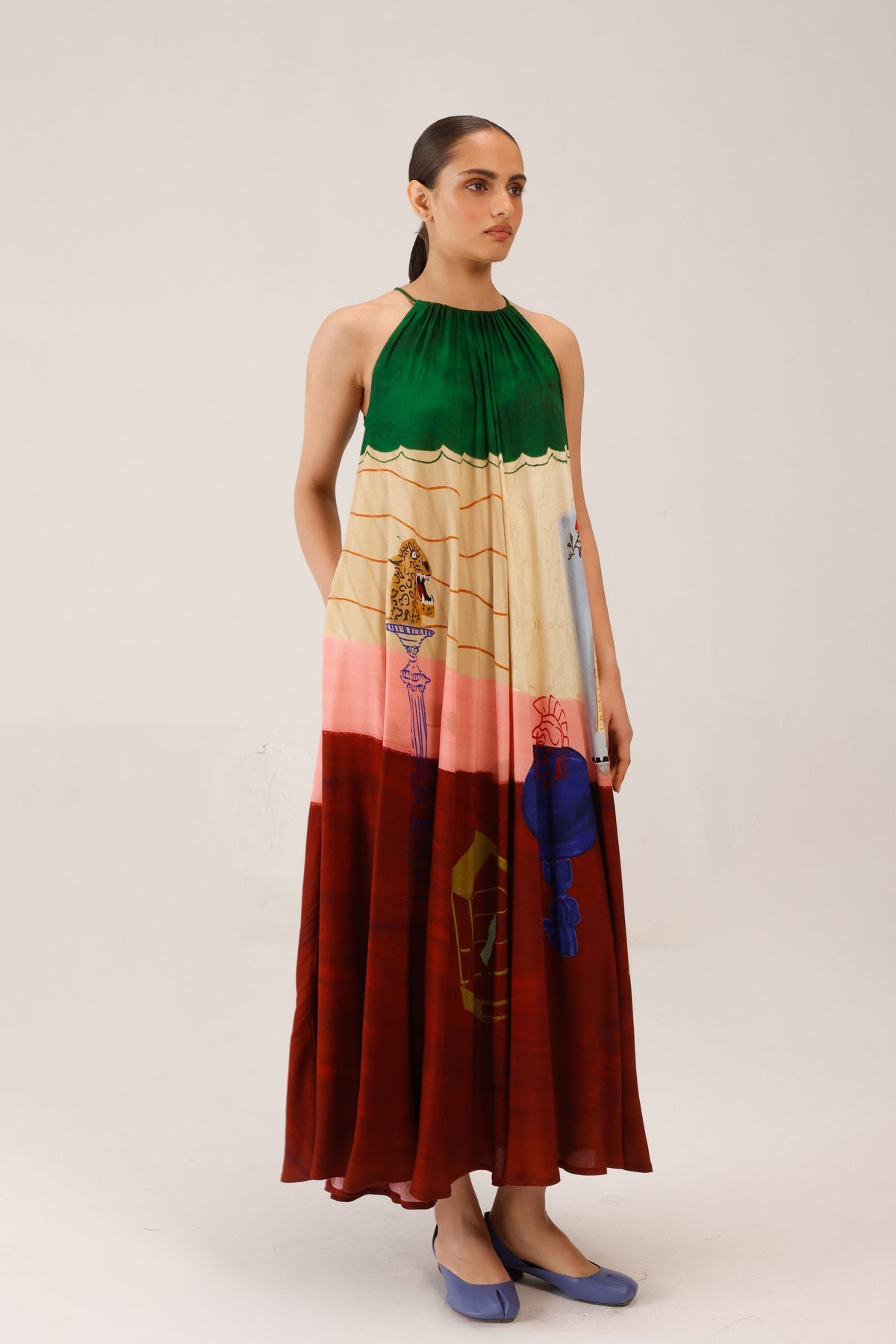 Sunlit Circle Long Dress