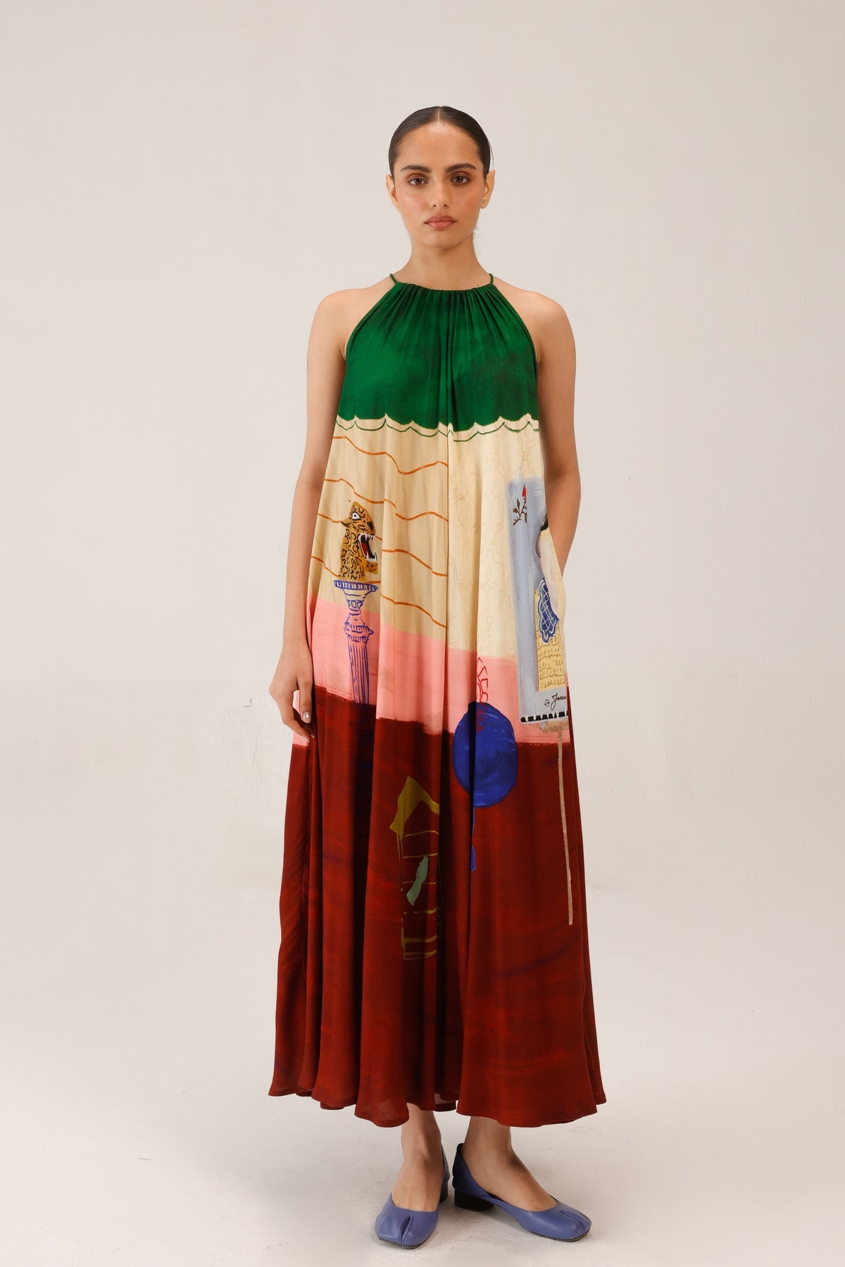 Sunlit Circle Long Dress