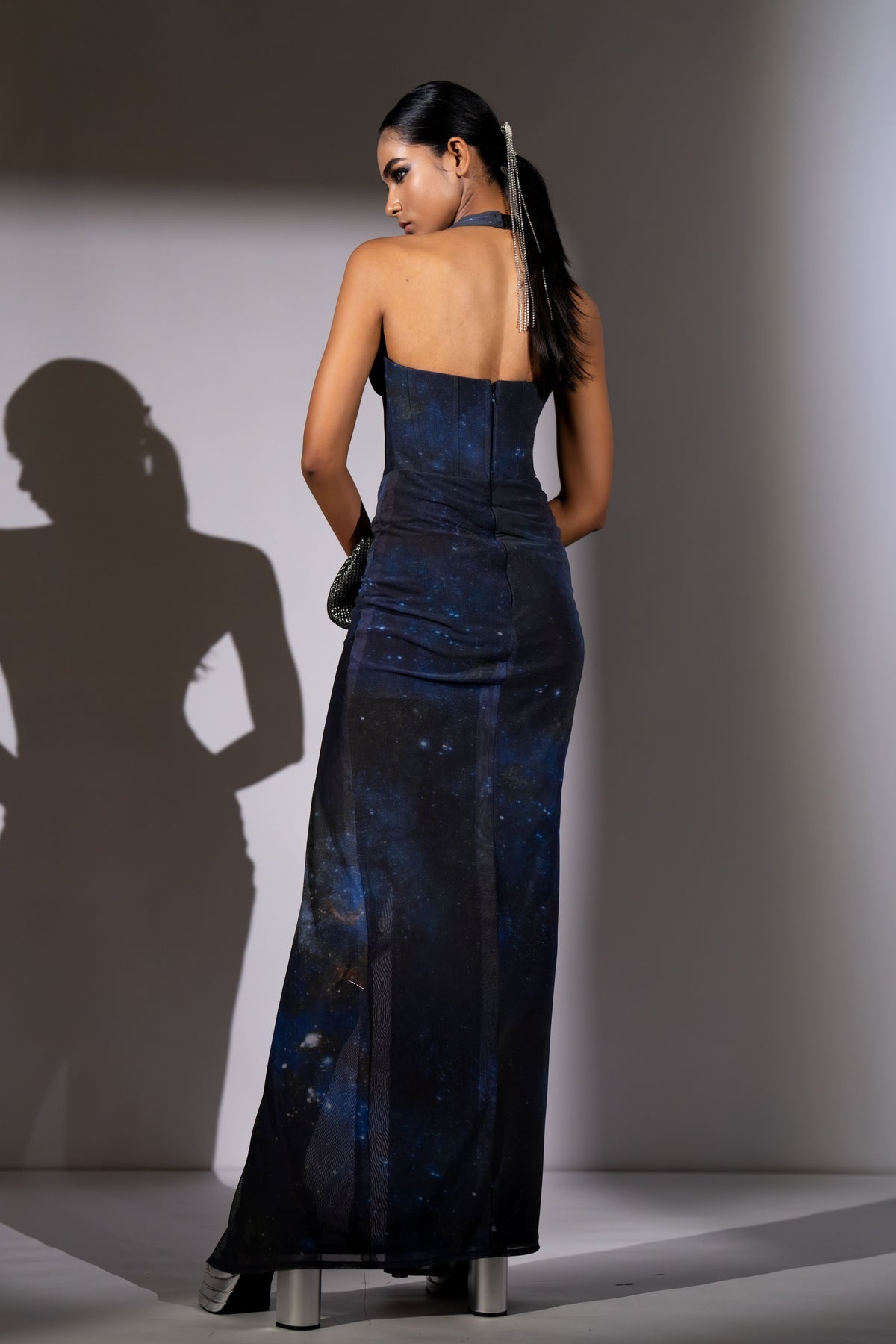 Blue Galaxy Corset Dress