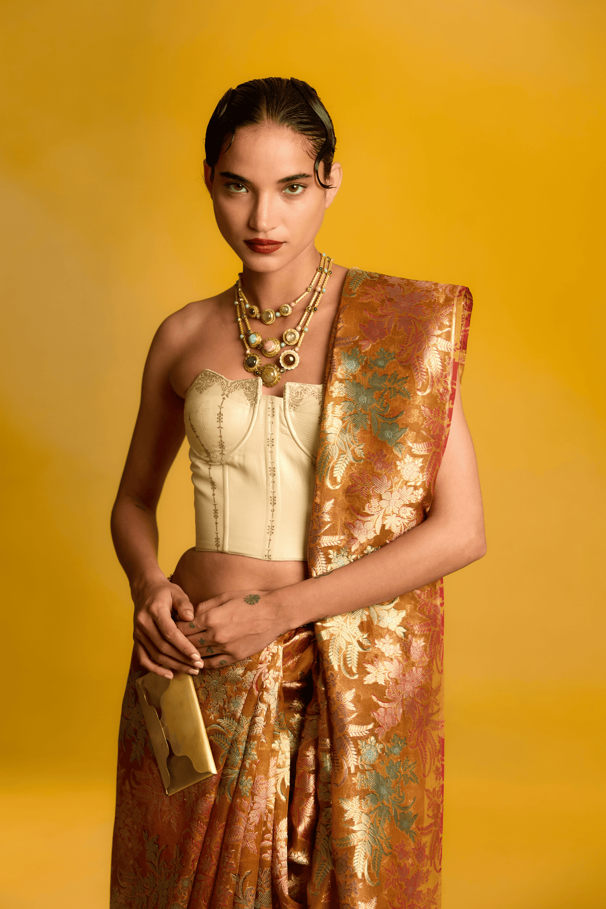 The Amber Saree