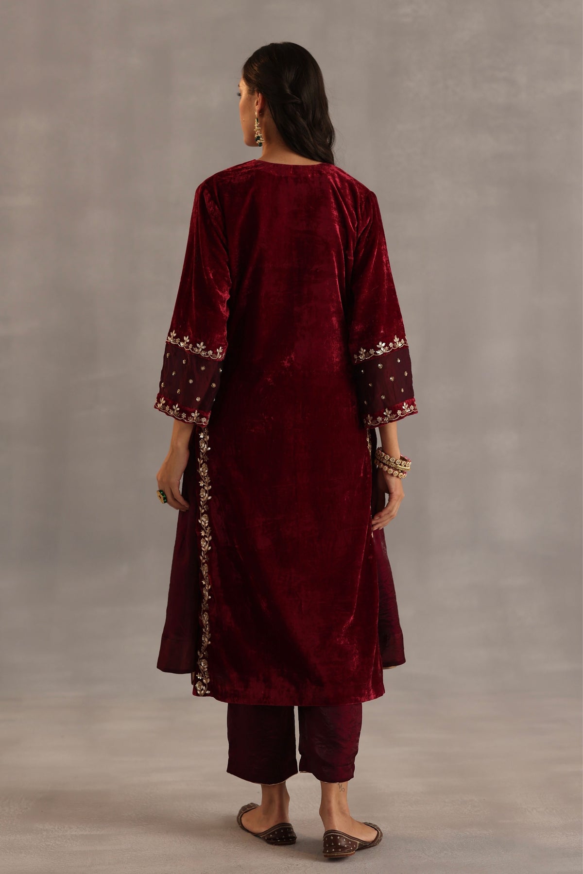 Megh Garnet Kurta Set
