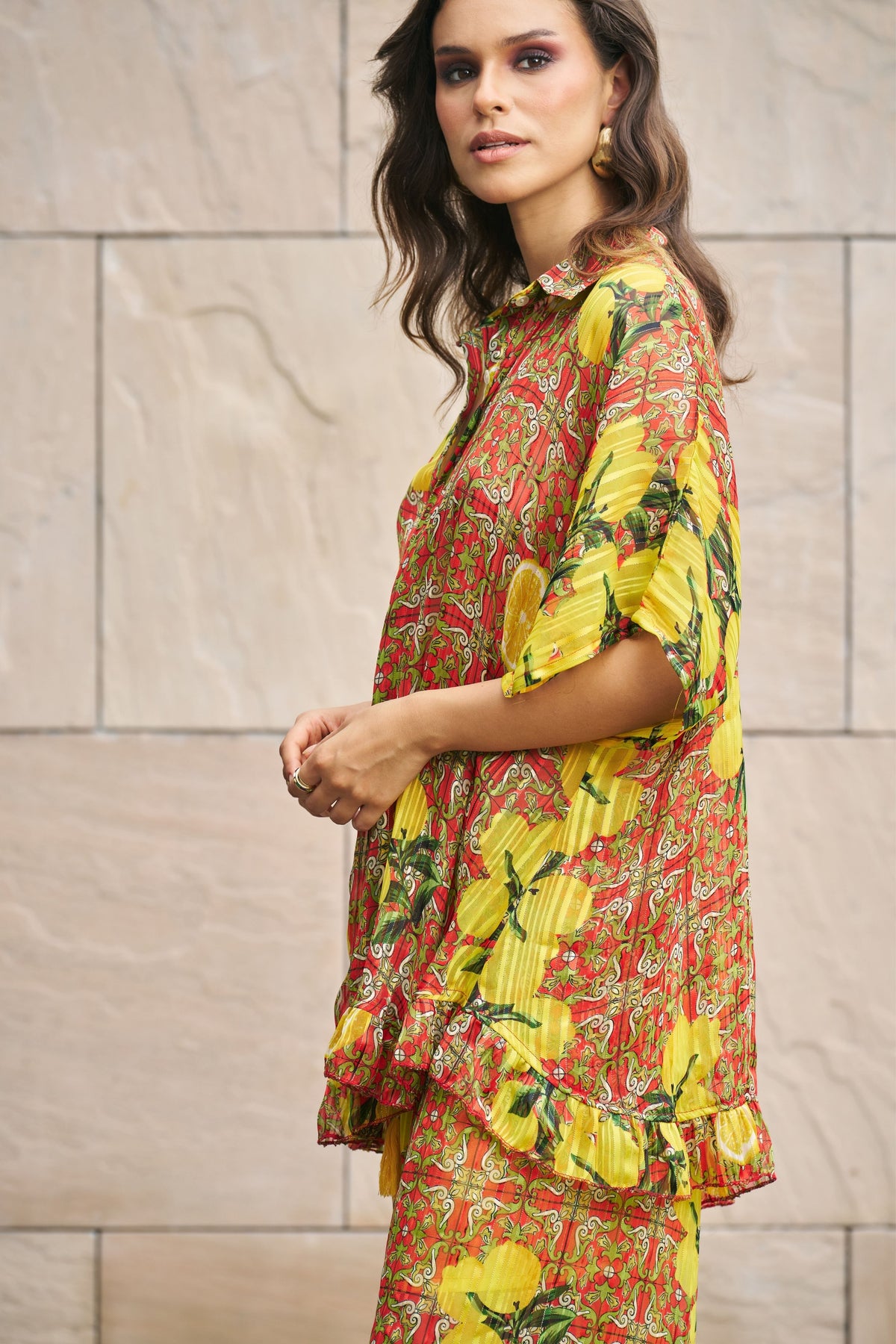 Citrus Breeze Palazzo Set
