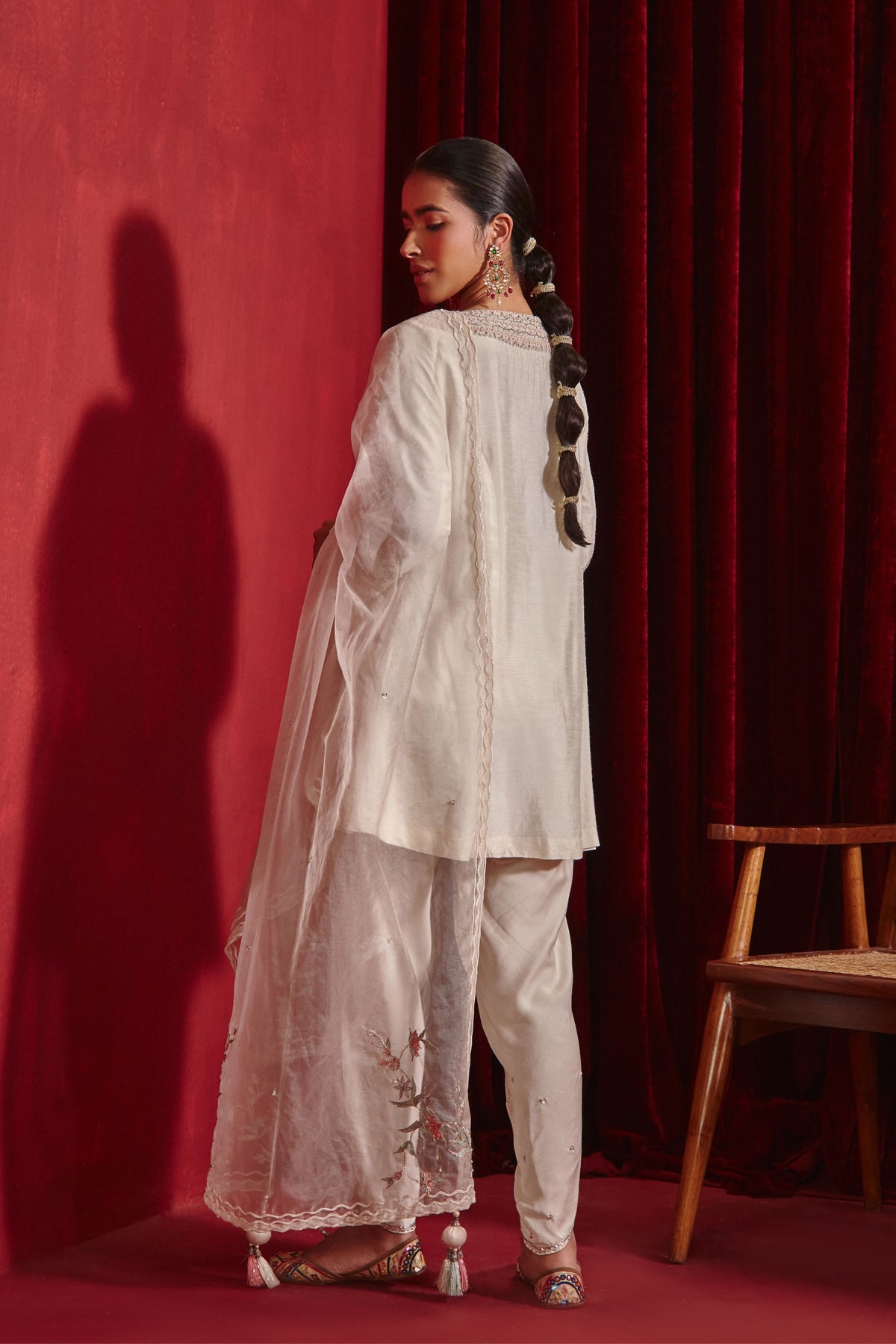 Ivory Kavya Dhoti Set
