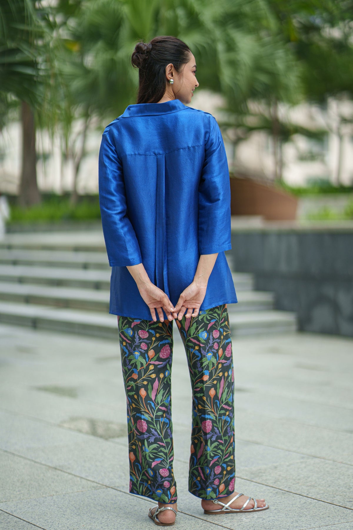 Tie Electric Blue Top