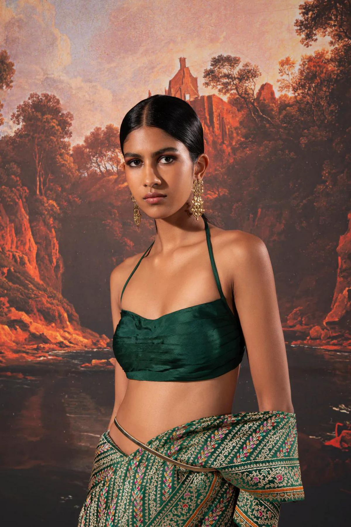 Handwoven Green Silk Saree