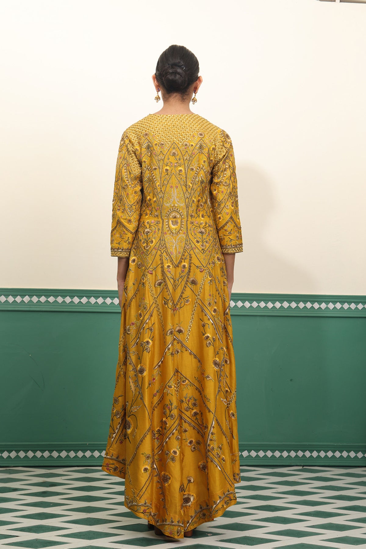 Mustard Anarkali