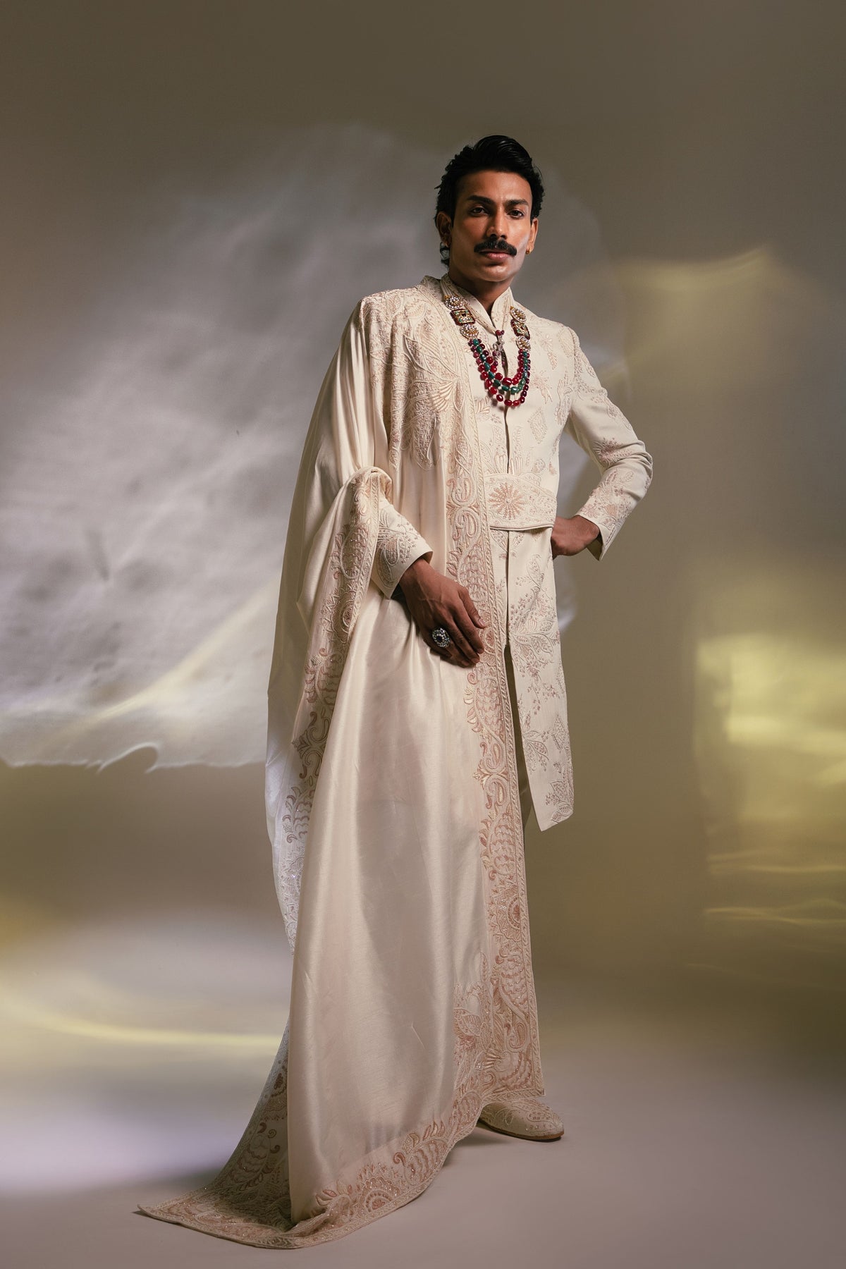 Blush Meadow Sherwani Set