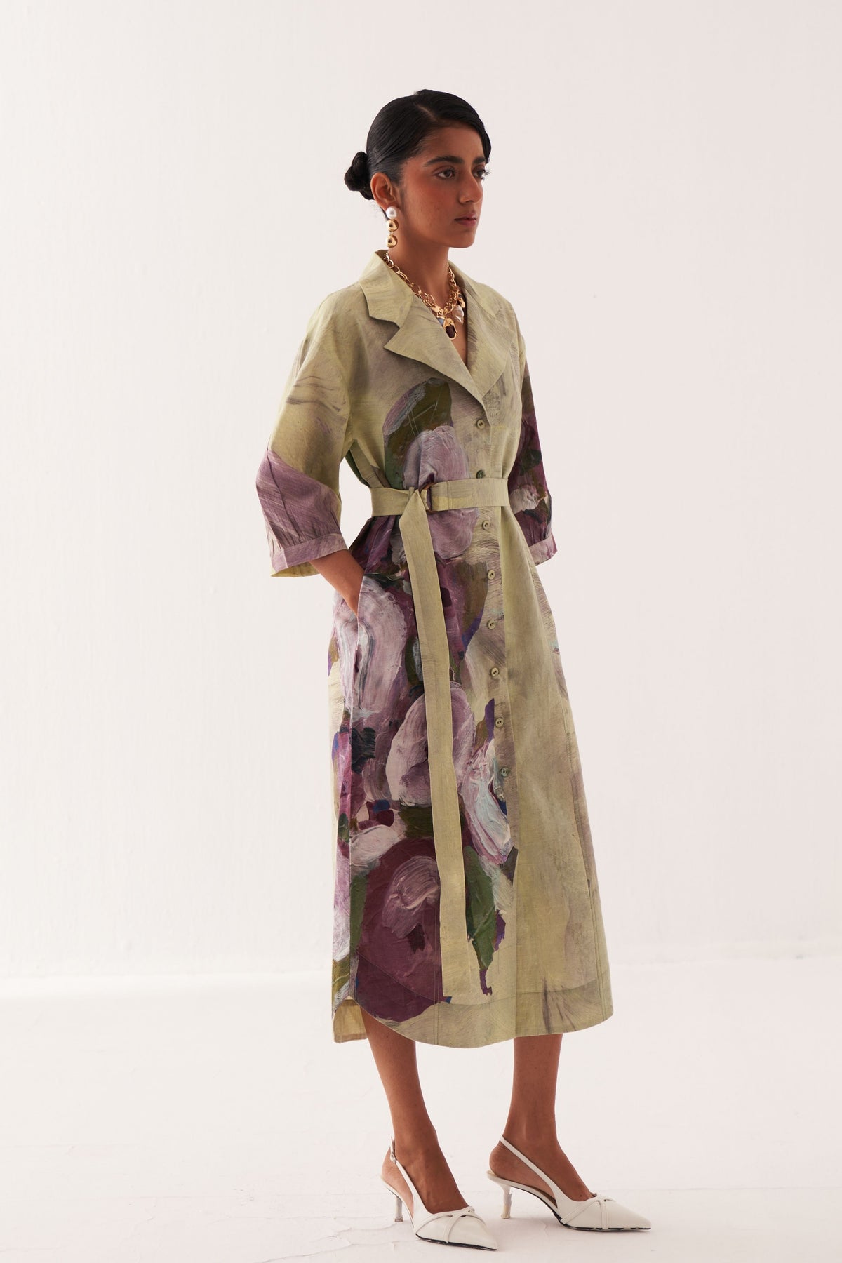 Puisse Checks Slip Dress