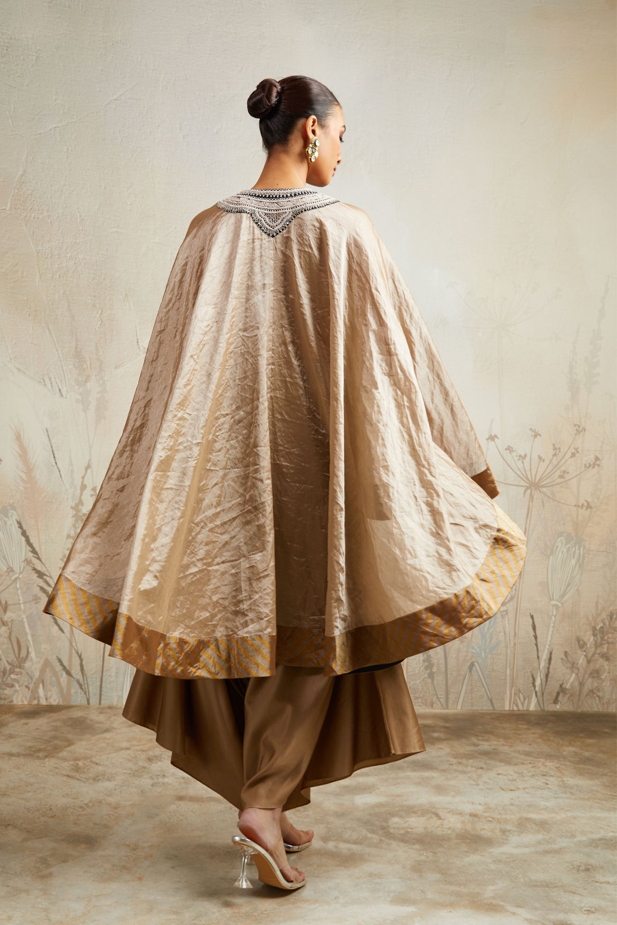 Dori Tissue Umbrella Kaftan Set