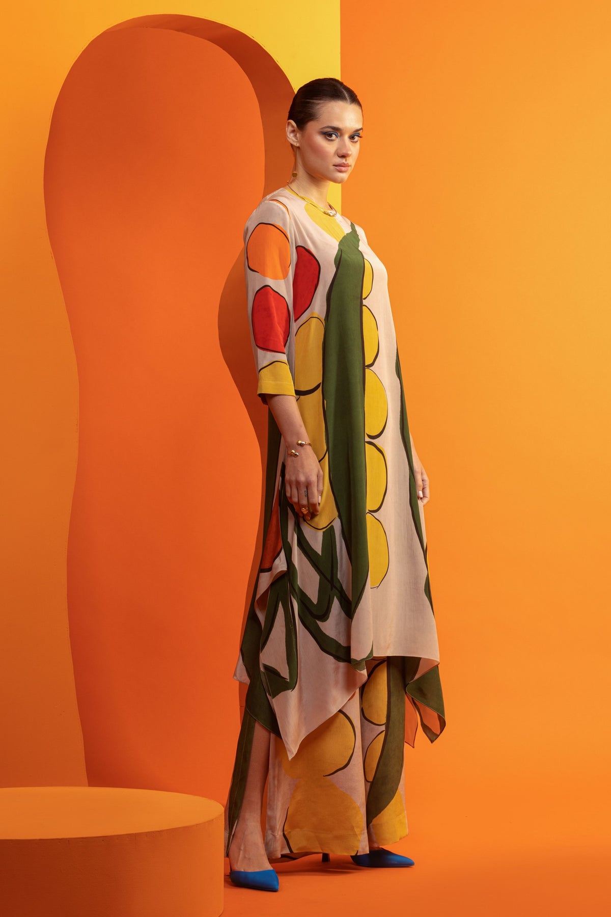 Artistic Printed Tunic Set