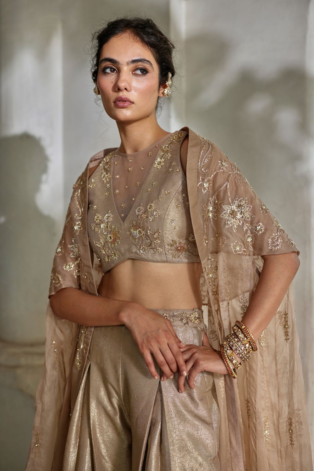 Lyra Cape Trouser Set