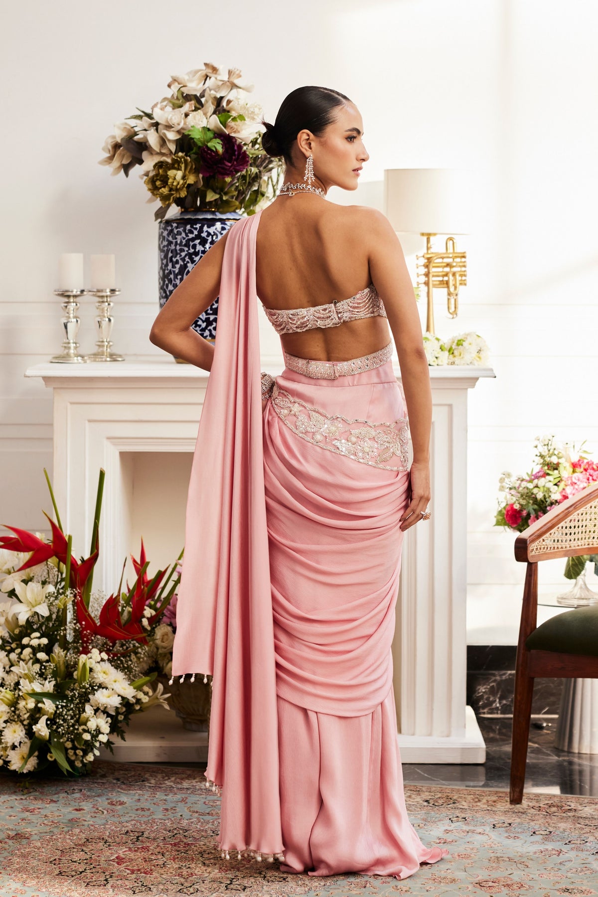 Stacie Drape Saree Set